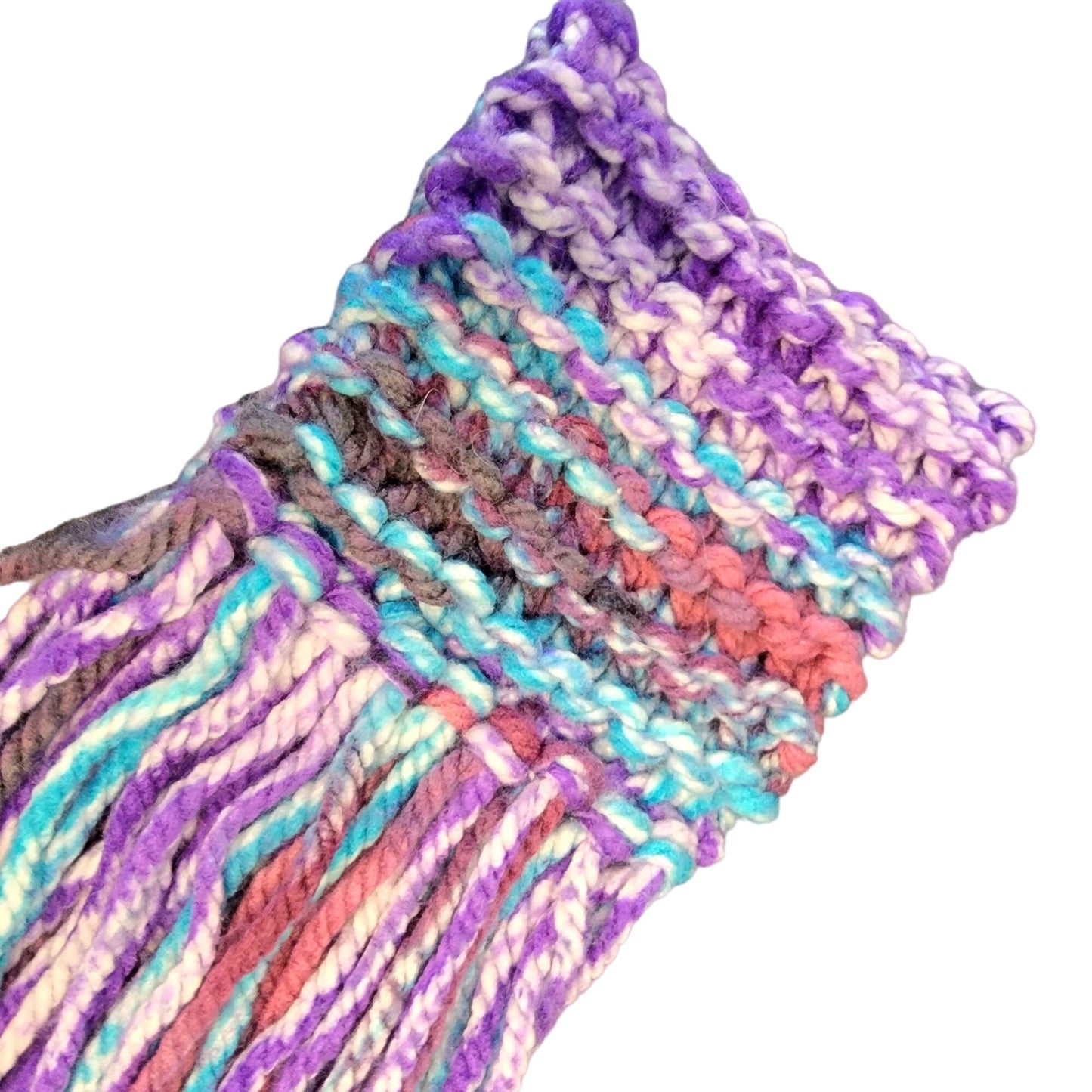 Crochet Festival Arm Cuff Long Fringe Women Colorful Costume Unicorn Pastel