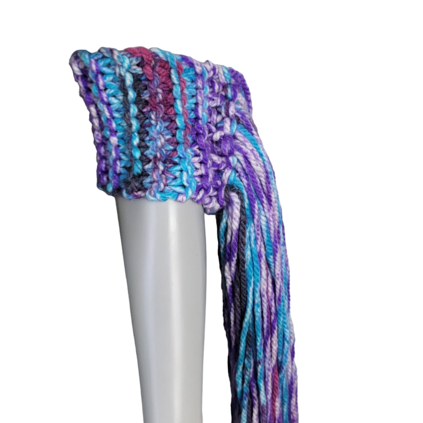 Crochet Festival Arm Cuff Long Fringe Women Colorful Costume Unicorn Pastel