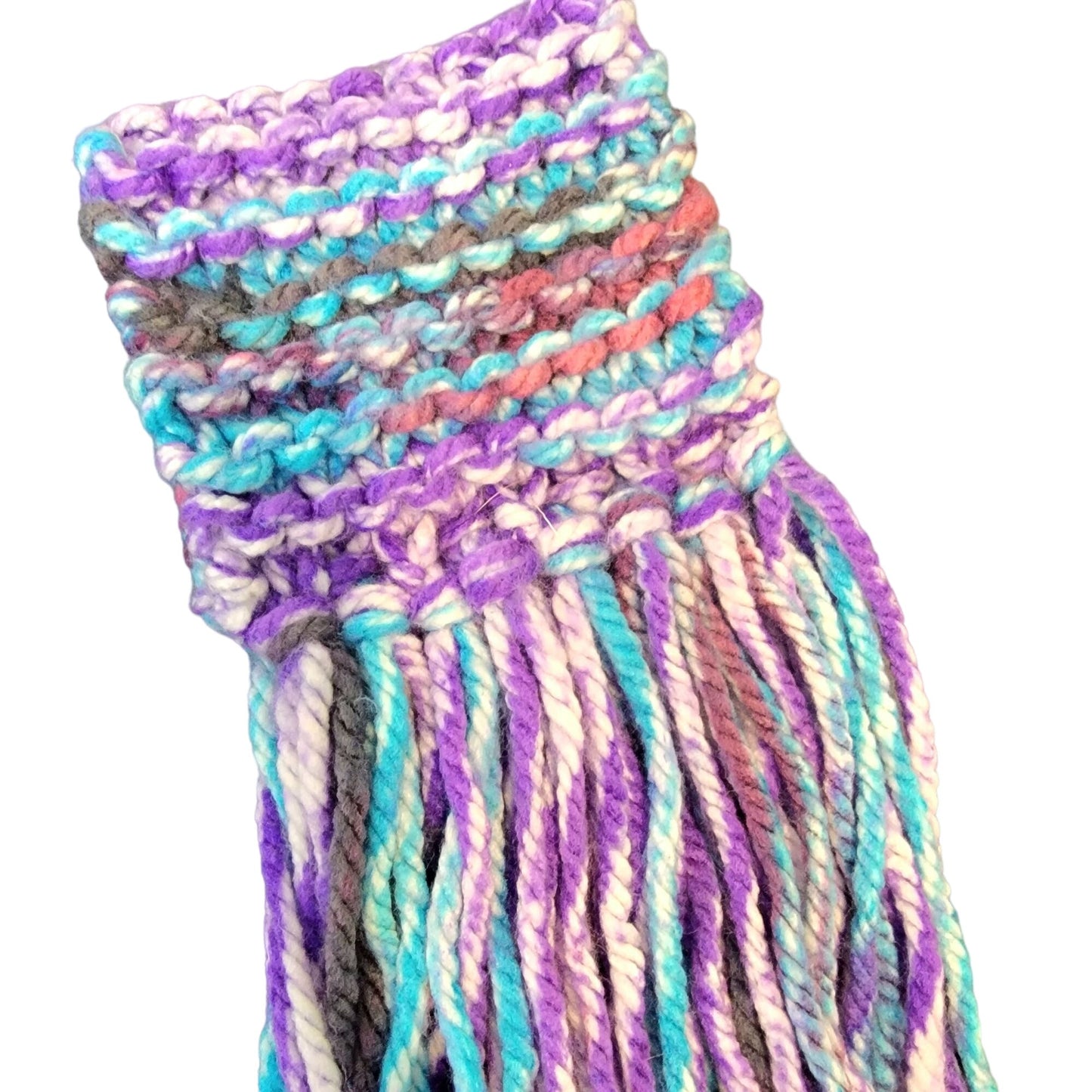 Crochet Festival Arm Cuff Long Fringe Women Colorful Costume Unicorn Pastel
