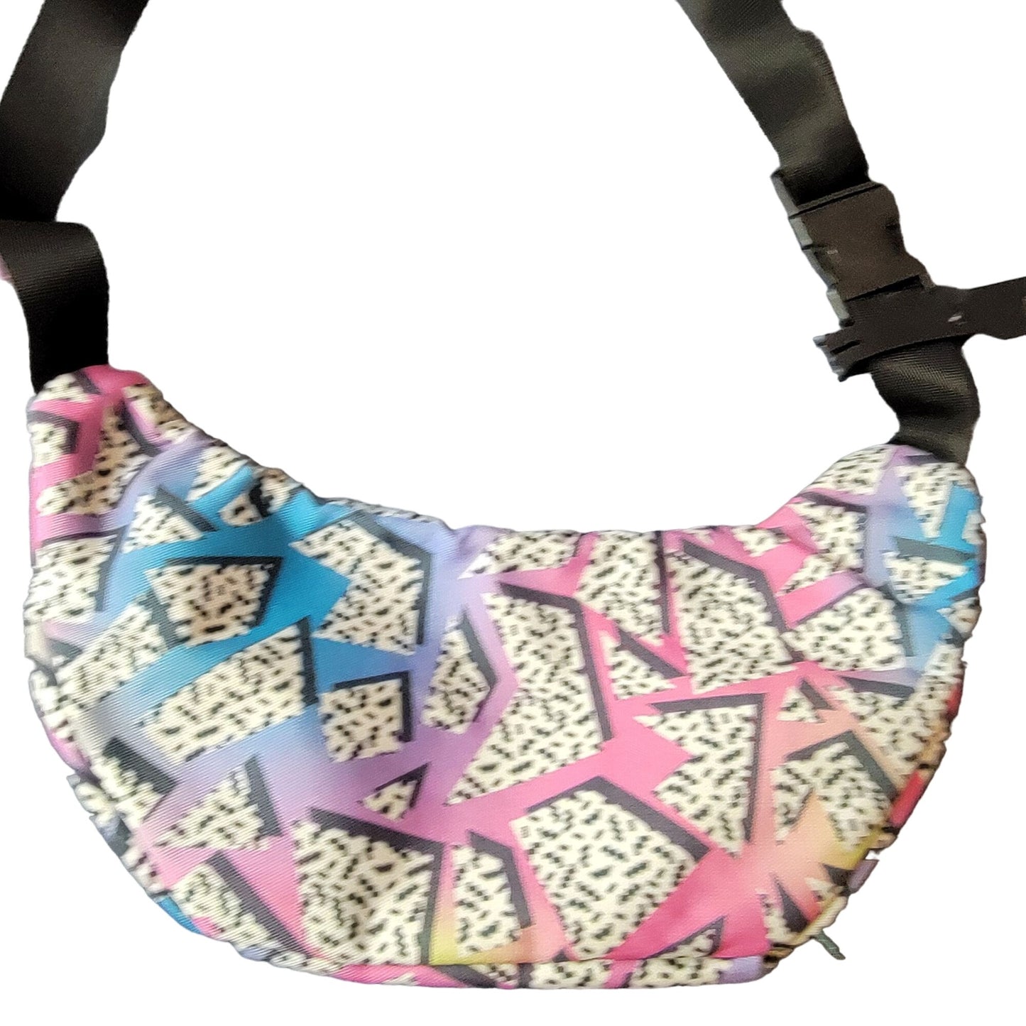 Retro 90s Belt Bag Travel Purse Handbag Women Silver New Adjustable Pink Blue