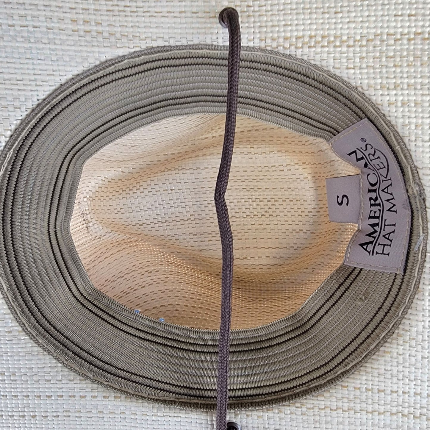 American Hat Makers Wide Brim Straw Sun Hat Small Women Barcelona Western Cowboy