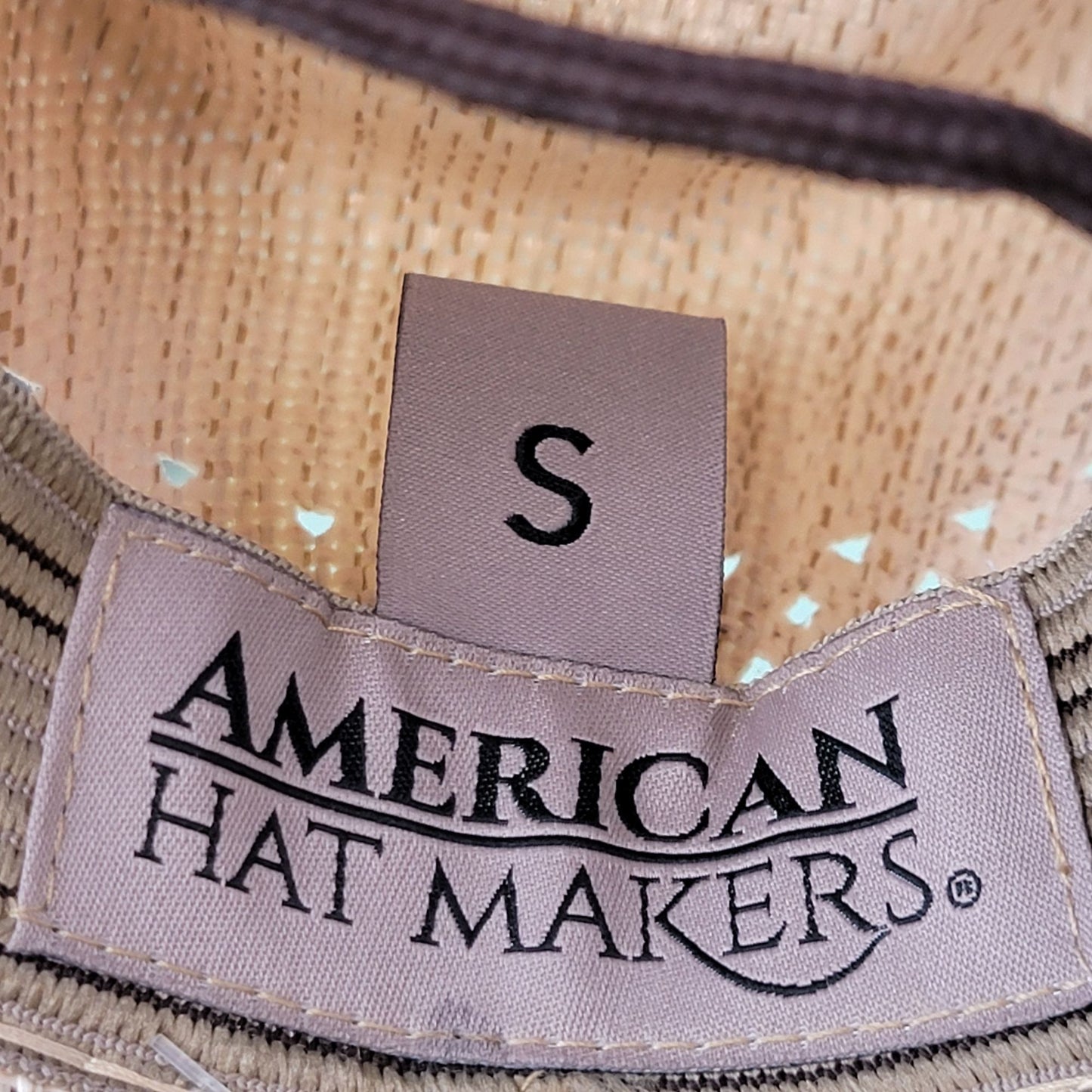 American Hat Makers Wide Brim Straw Sun Hat Small Women Barcelona Western Cowboy
