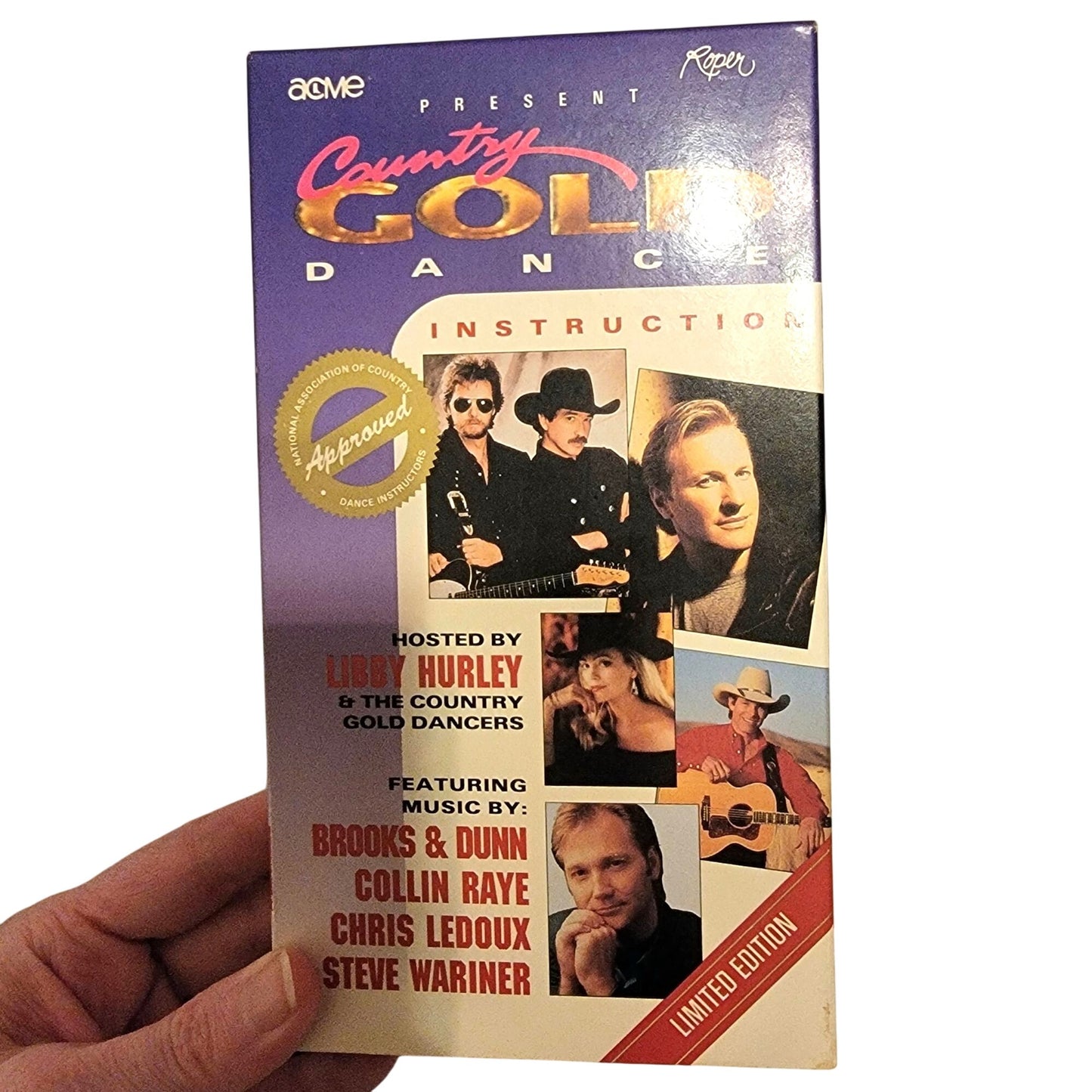 Country Gold Dance Instruction vol 1 2 VHS Movie Tape Lot Line Dancing Western