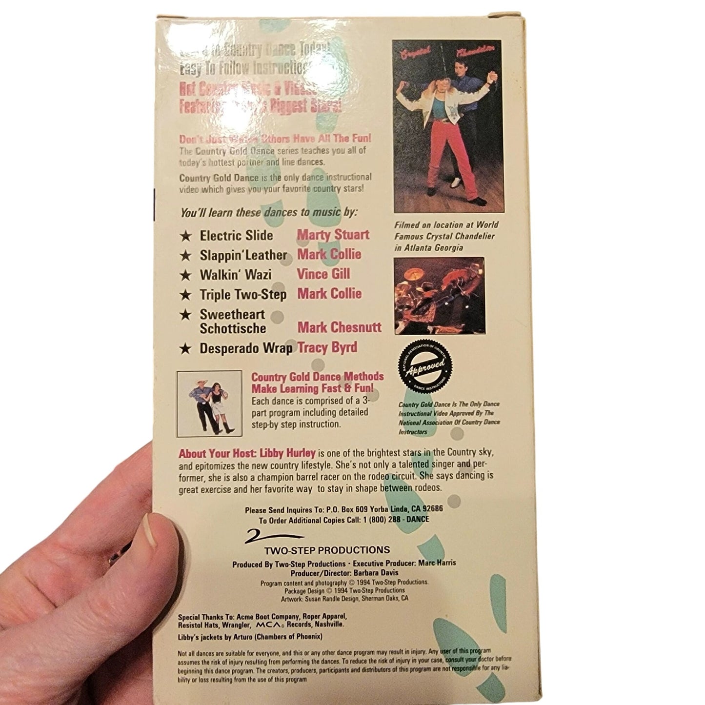 Country Gold Dance Instruction vol 1 2 VHS Movie Tape Lot Line Dancing Western