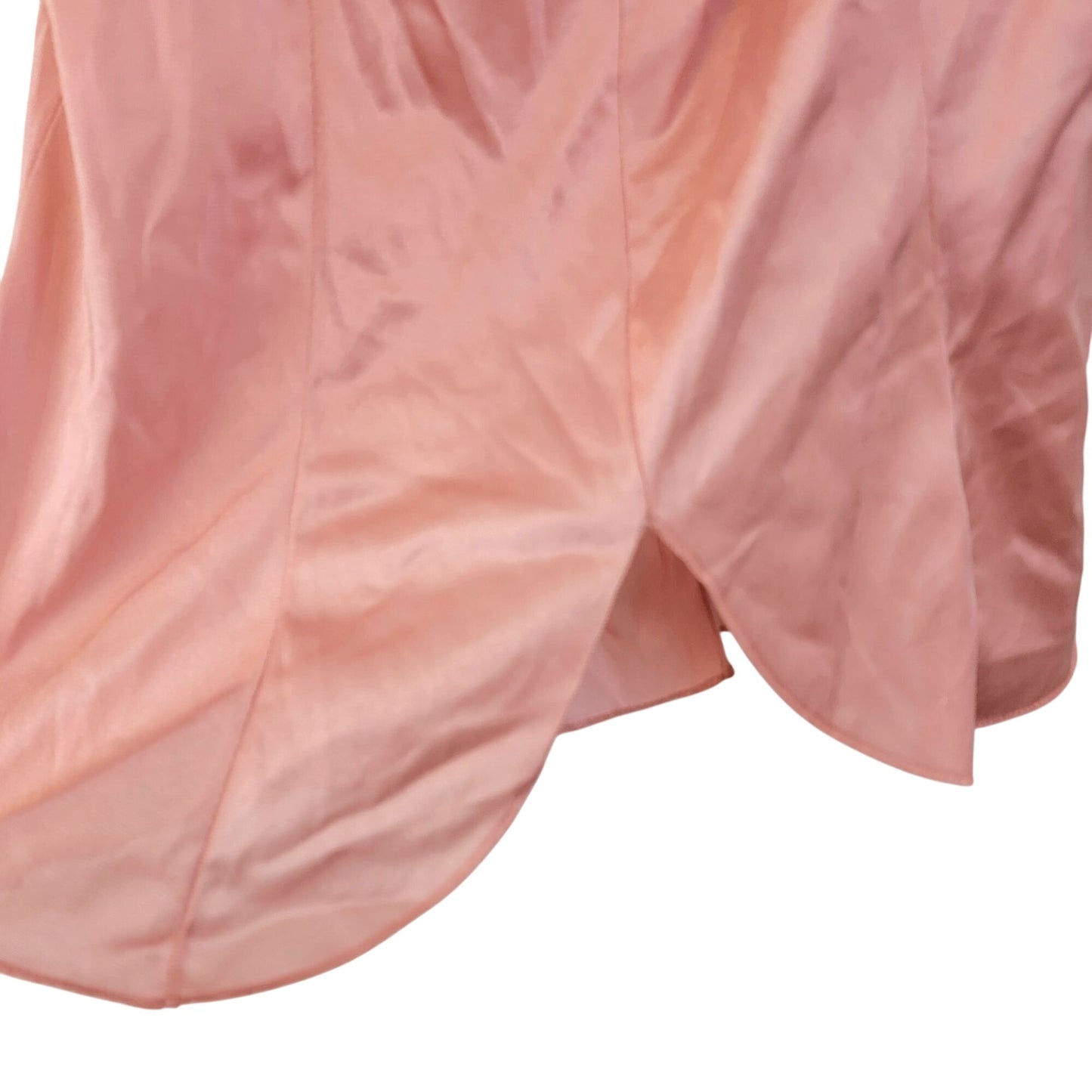 Vintage 70s Nylon Cami Shirt Women Small Pink Tank Top Spaghetti Strap