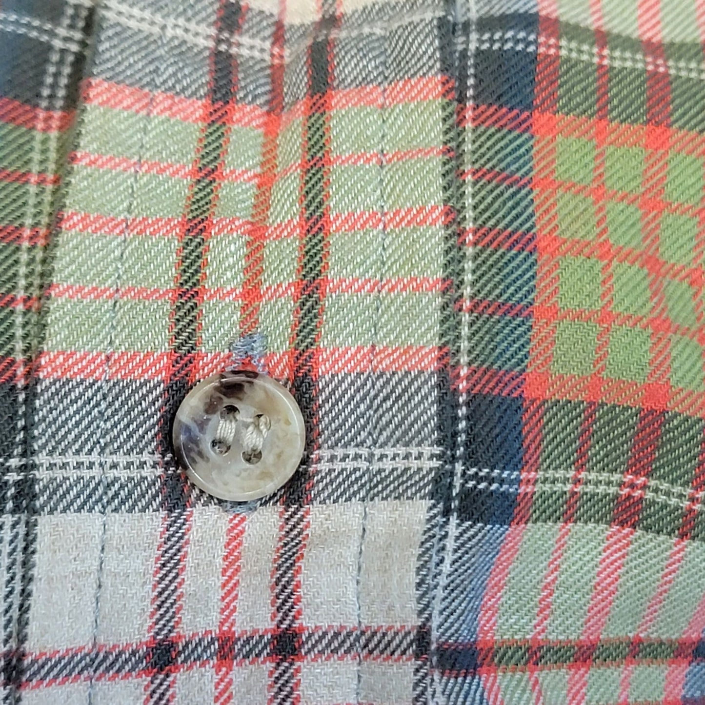 Vintage 70s Wool Flannel Shirt Men Large Retro Plaid Button Top