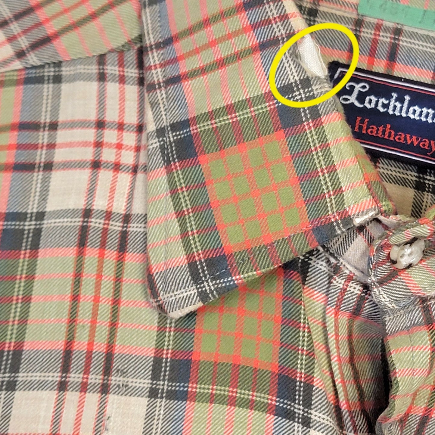 Vintage 70s Wool Flannel Shirt Men Large Retro Plaid Button Top