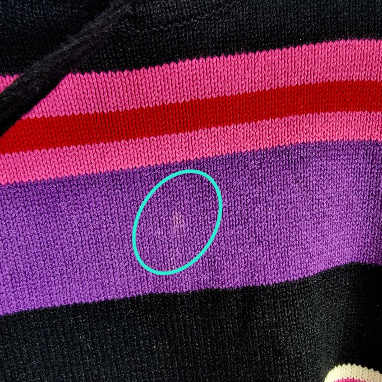 Liz Claiborne Vintage Y2K Stripe Sweater Women XL Petite Top Black Pink Winter
