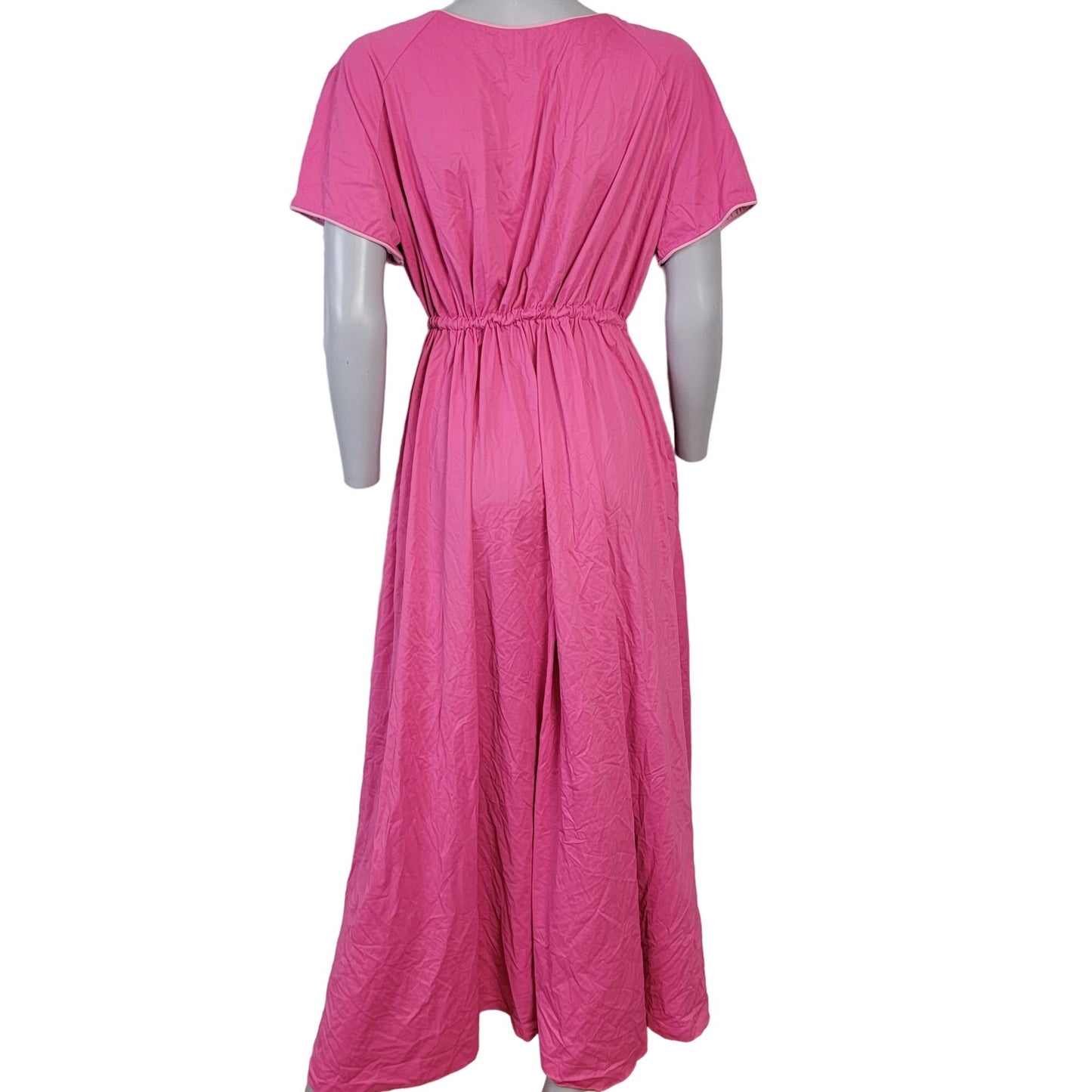 Vanity Fair Vintage 70s House Dress Robe Women Large Pink Night Gown