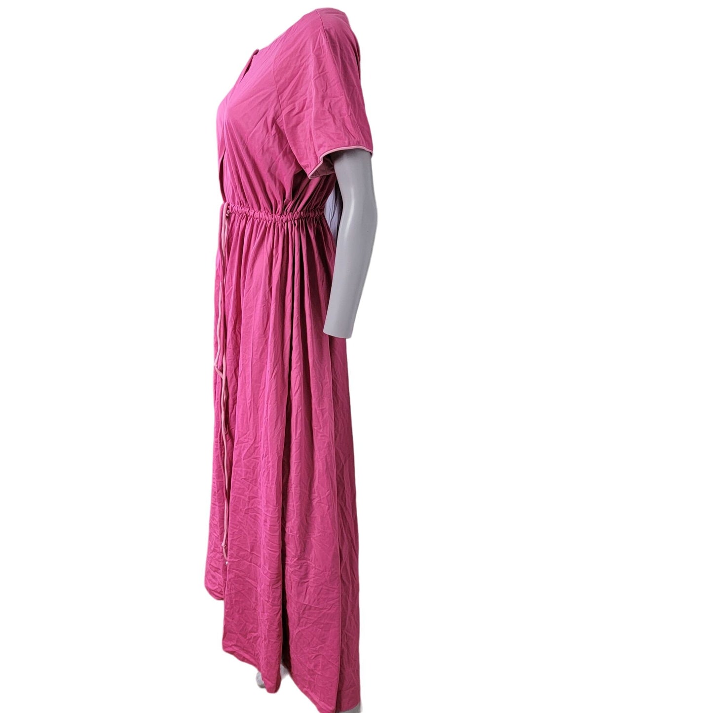 Vanity Fair Vintage 70s House Dress Robe Women Large Pink Night Gown