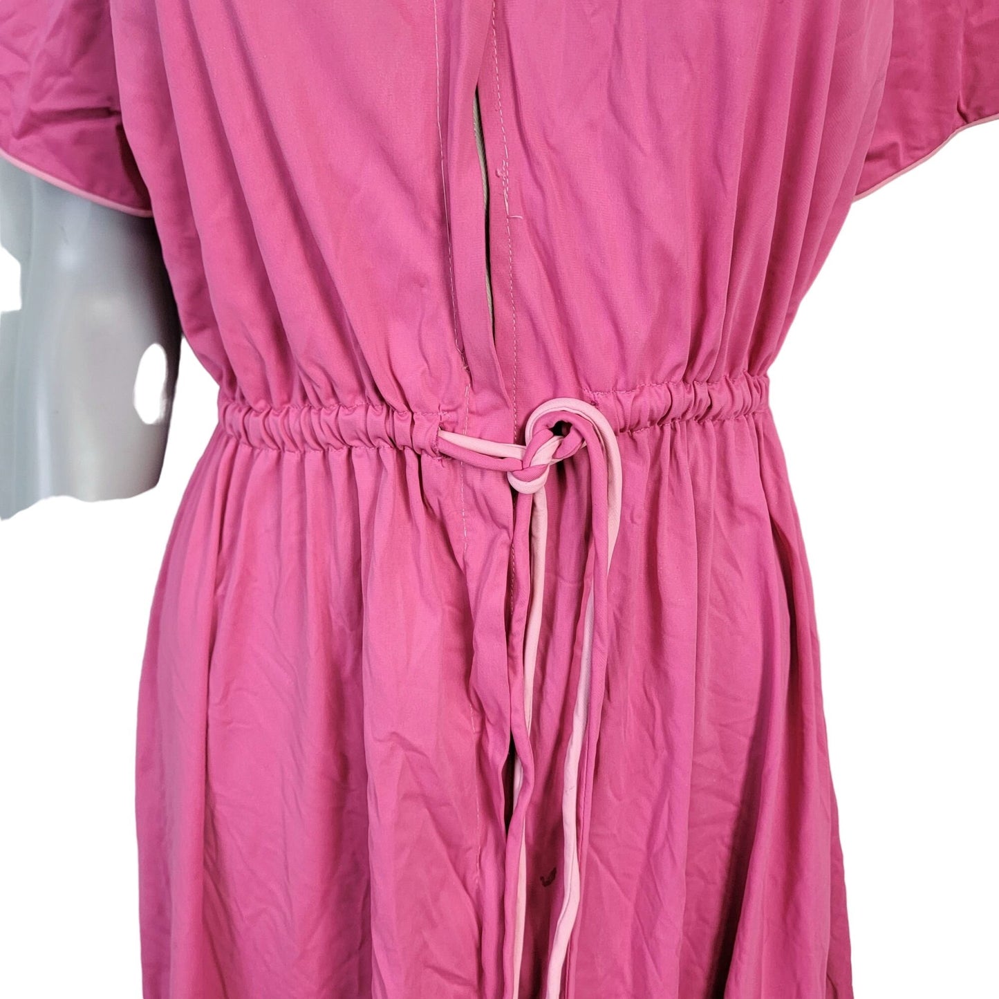 Vanity Fair Vintage 70s House Dress Robe Women Large Pink Night Gown