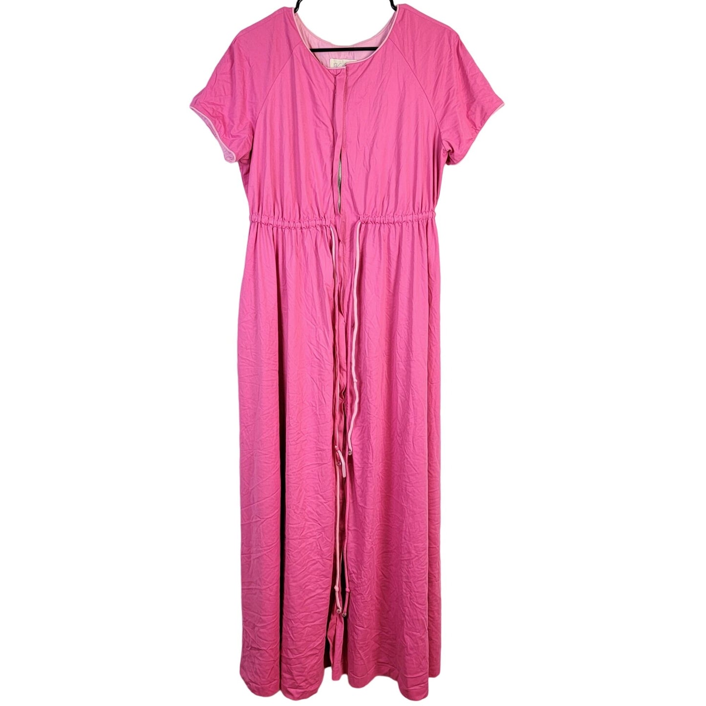Vanity Fair Vintage 70s House Dress Robe Women Large Pink Night Gown