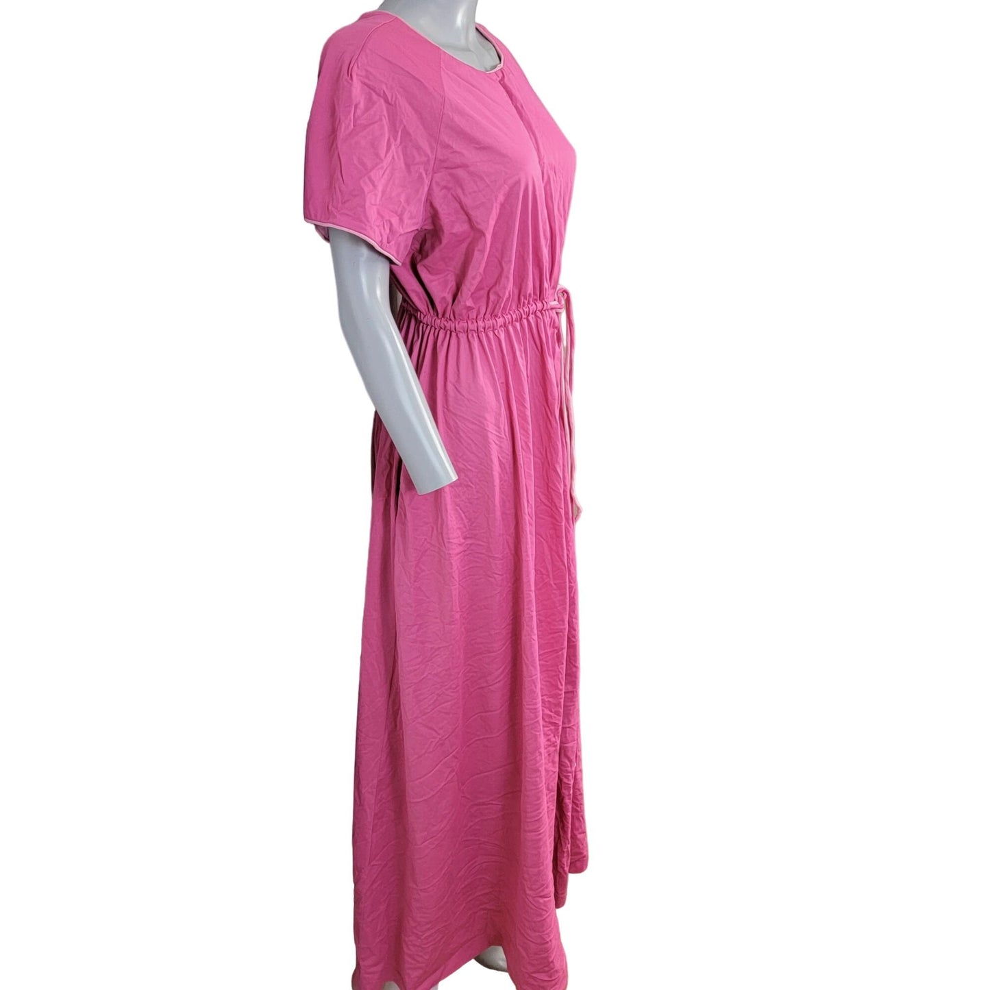 Vanity Fair Vintage 70s House Dress Robe Women Large Pink Night Gown