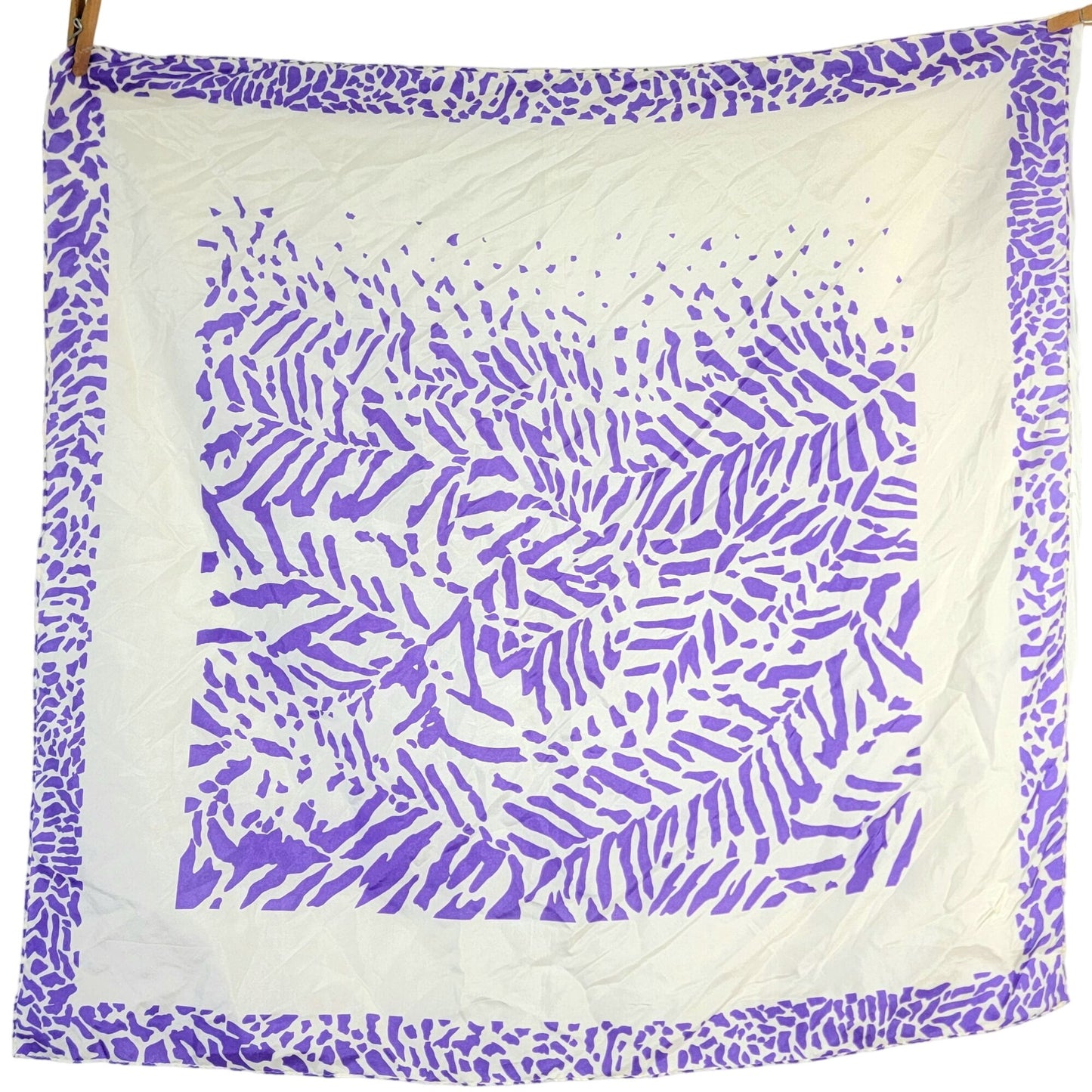 Vintage Purple Abstract Scarf Women Accessories