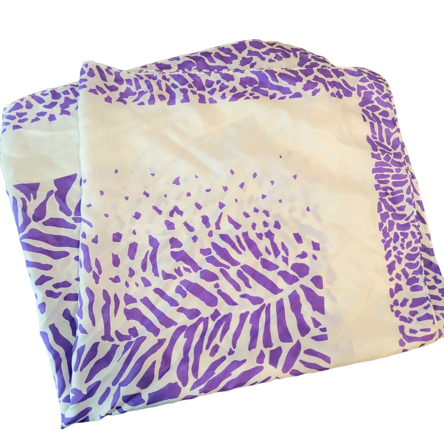 Vintage Purple Abstract Scarf Women Accessories