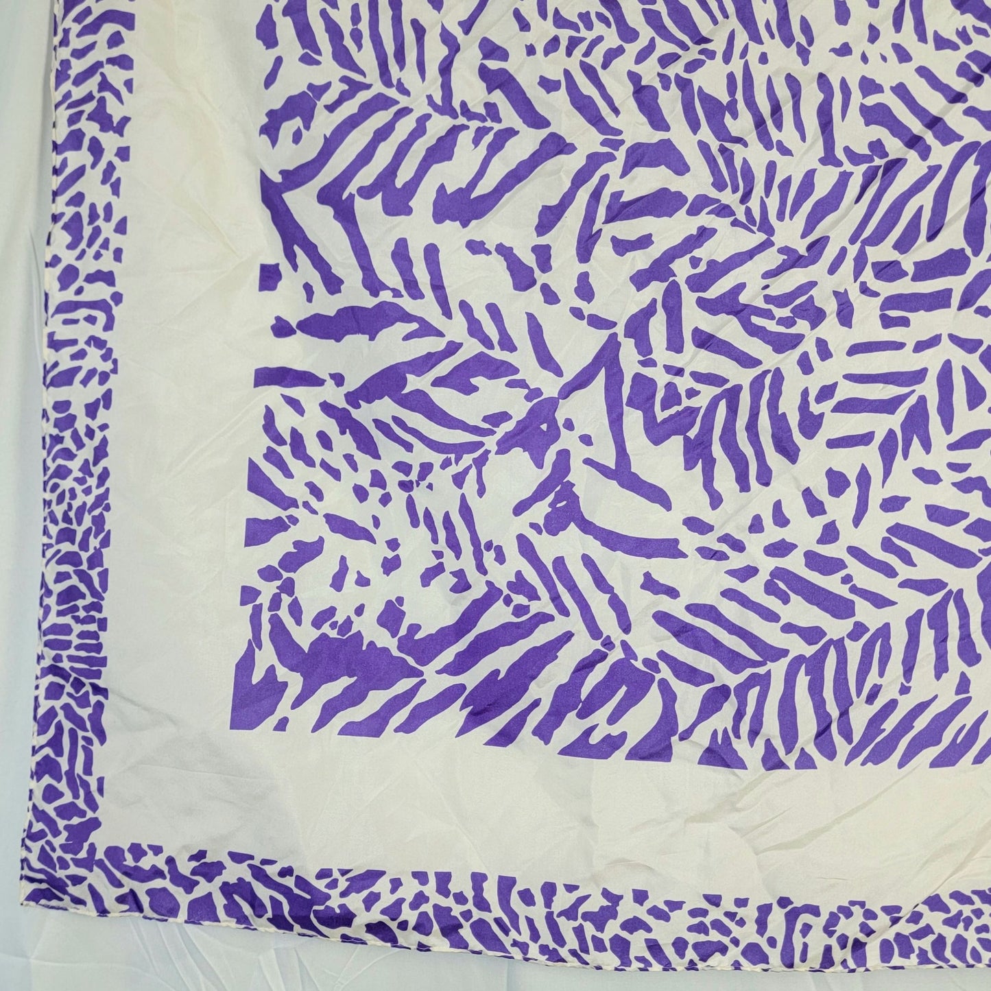 Vintage Purple Abstract Scarf Women Accessories