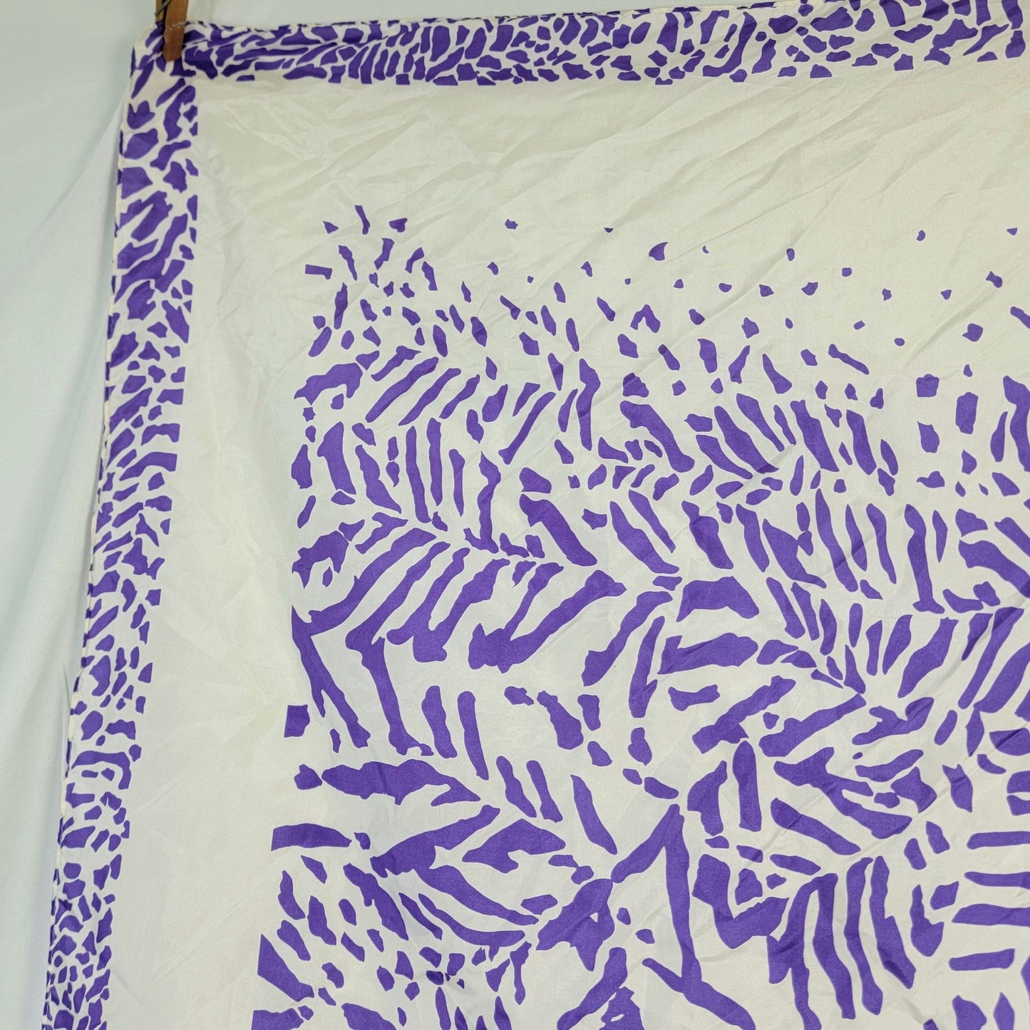 Vintage Purple Abstract Scarf Women Accessories