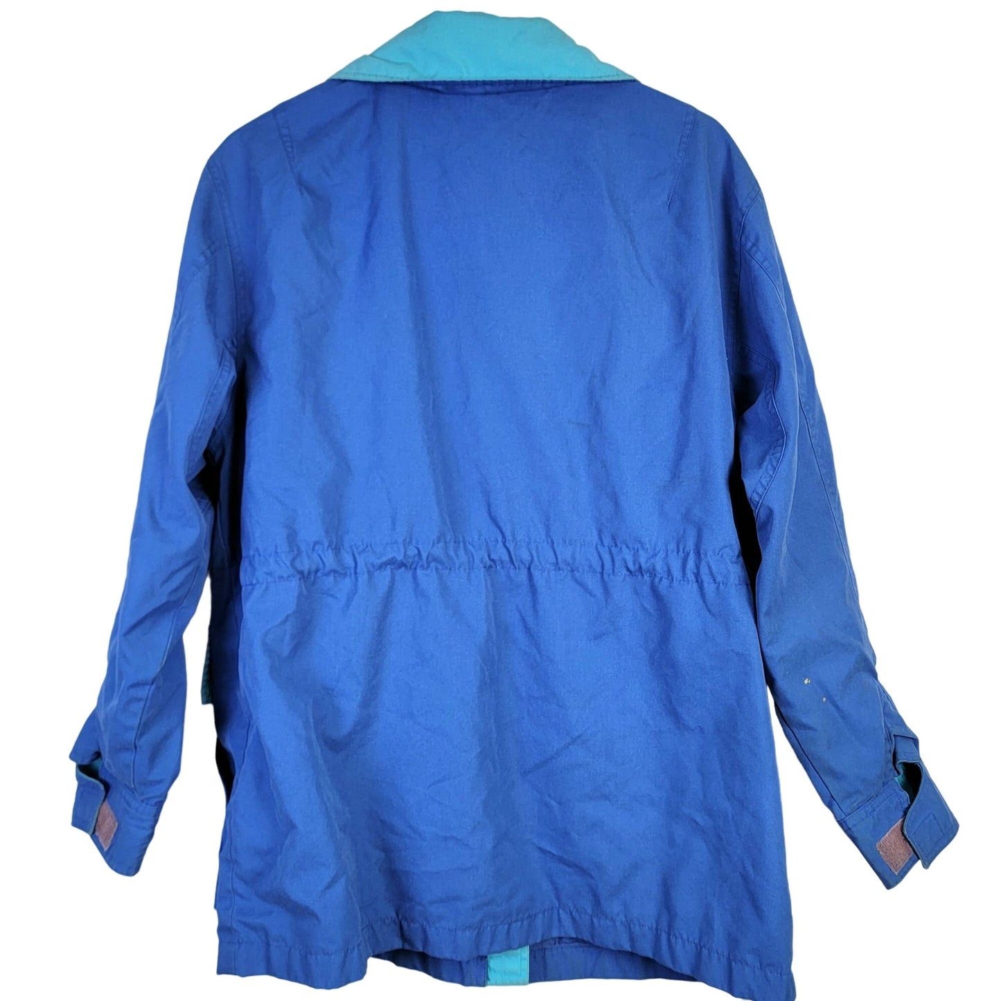 Pacific Trail Vintage 80s Coat Women Medium Blue Plaid Jacket Outdoors