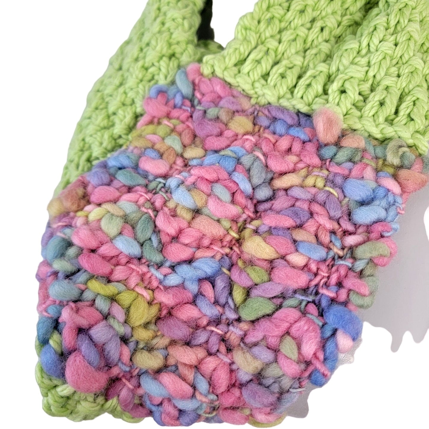 Pastel Wool Cowl Women Winter Accessories Handmade Scarf