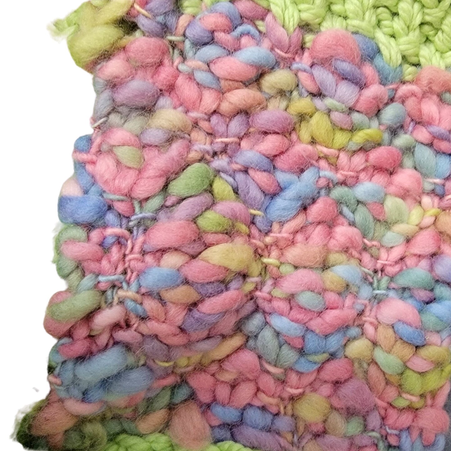 Pastel Wool Cowl Women Winter Accessories Handmade Scarf