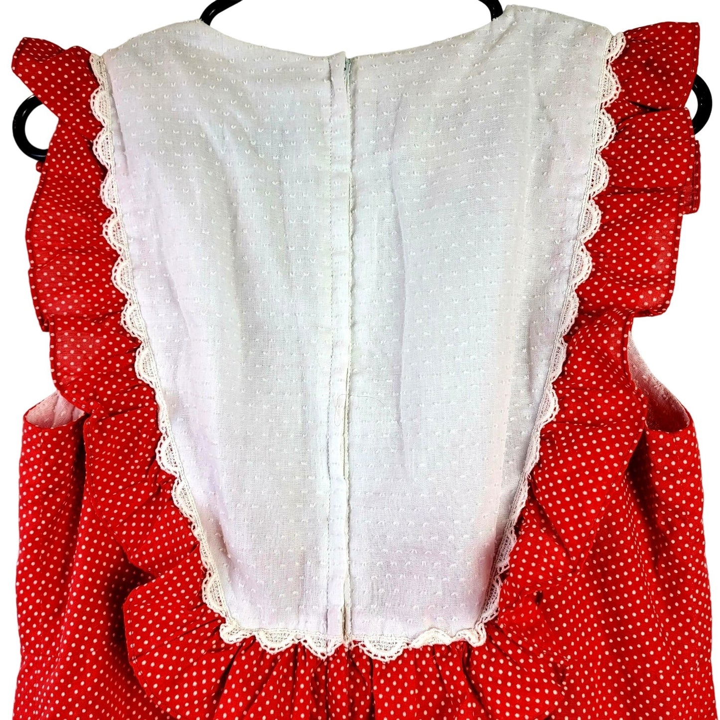 Vintage 60s Hawaiian Maxi Dress Women Medium Red White