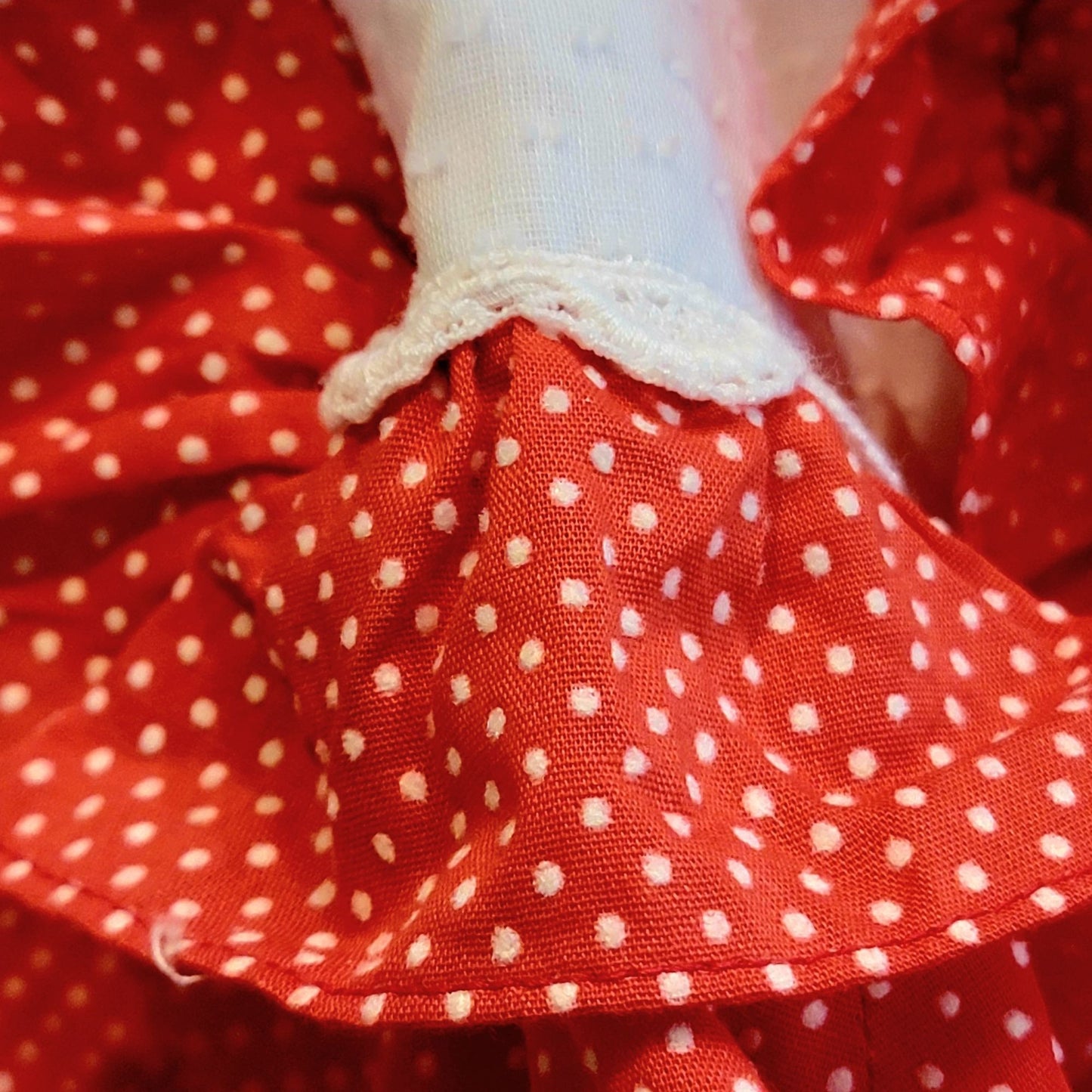Vintage 60s Hawaiian Maxi Dress Women Medium Red White