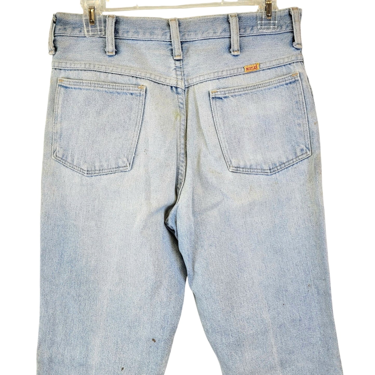 Rustler Jeans Vintage 80s 30 x 32 Women High Rise Boot Cut Light Wash Denim Pant