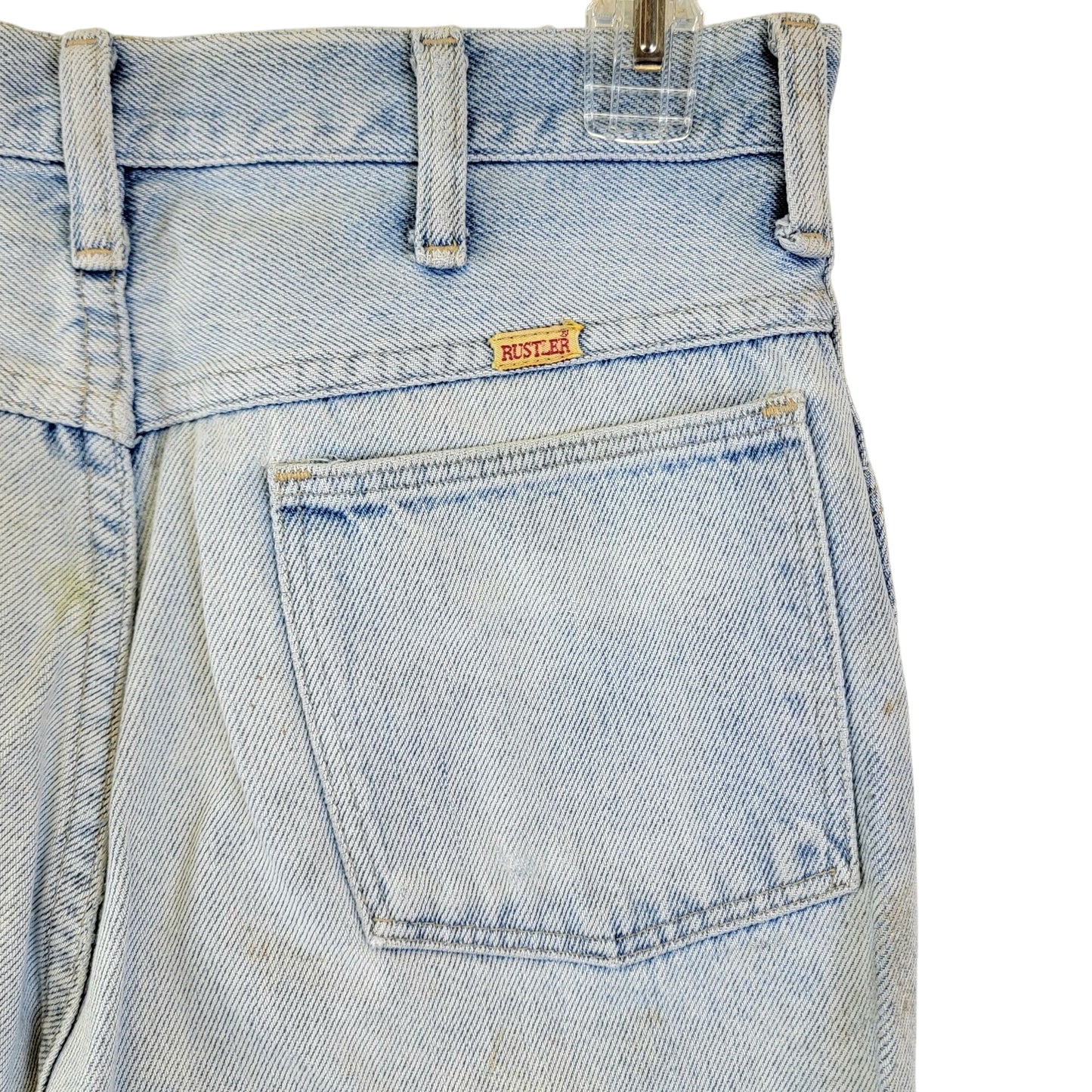 Rustler Jeans Vintage 80s 30 x 32 Women High Rise Boot Cut Light Wash Denim Pant