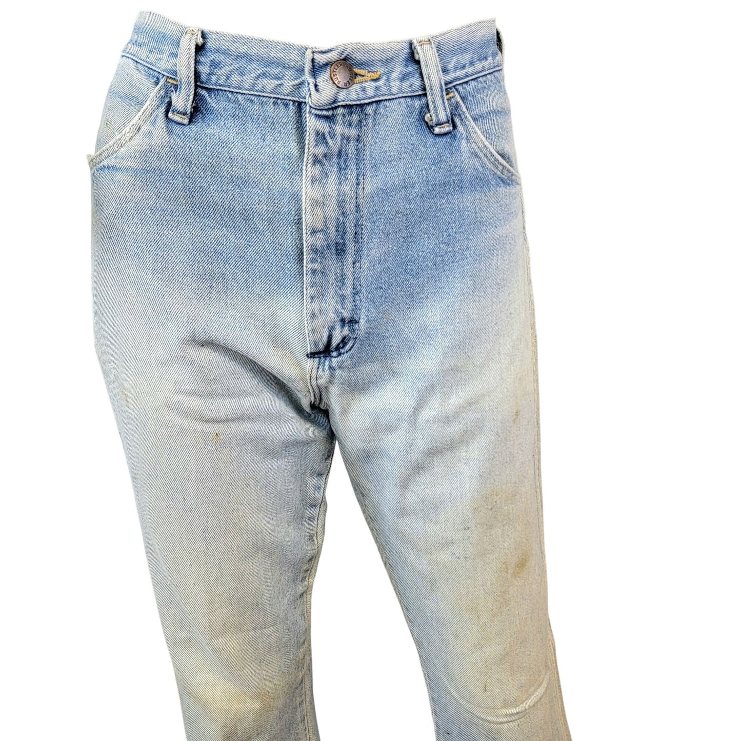 Rustler Jeans Vintage 80s 30 x 32 Women High Rise Boot Cut Light Wash Denim Pant