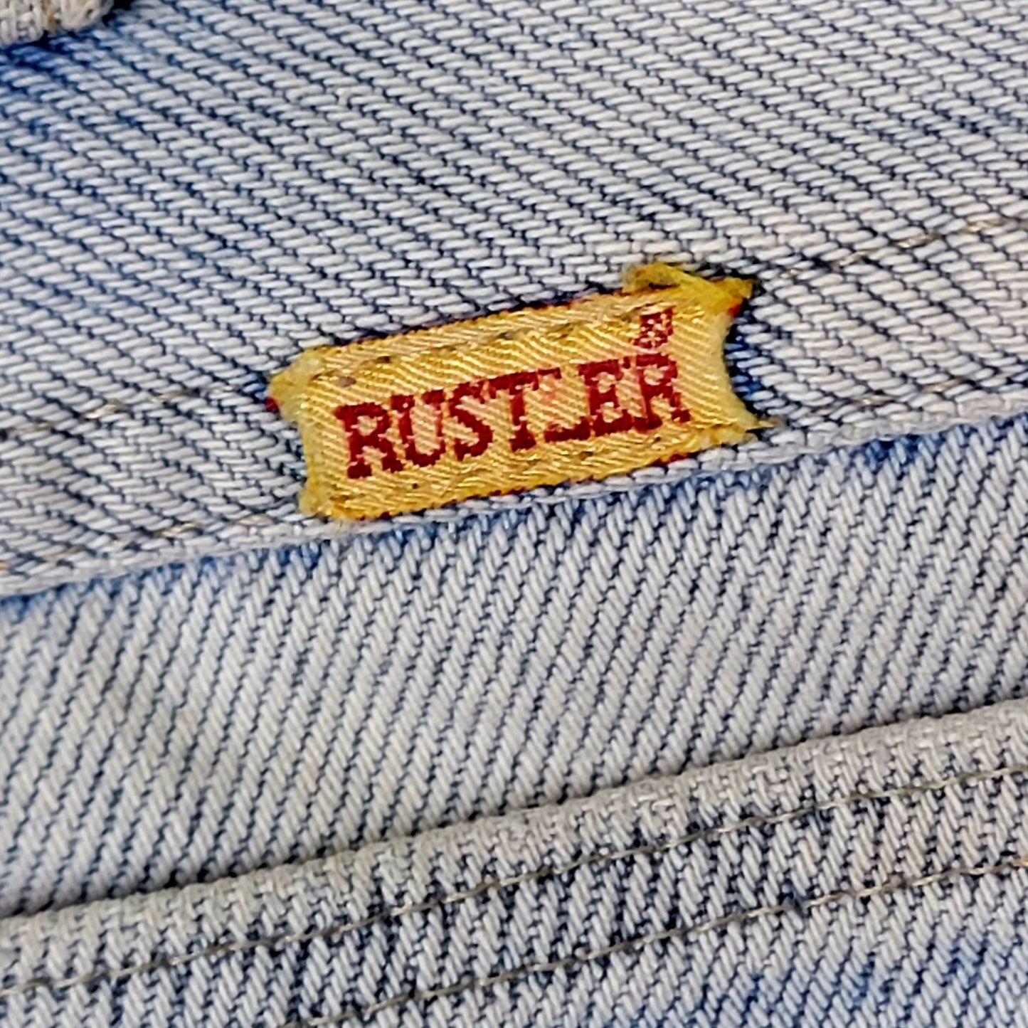 Rustler Jeans Vintage 80s 30 x 32 Women High Rise Boot Cut Light Wash Denim Pant