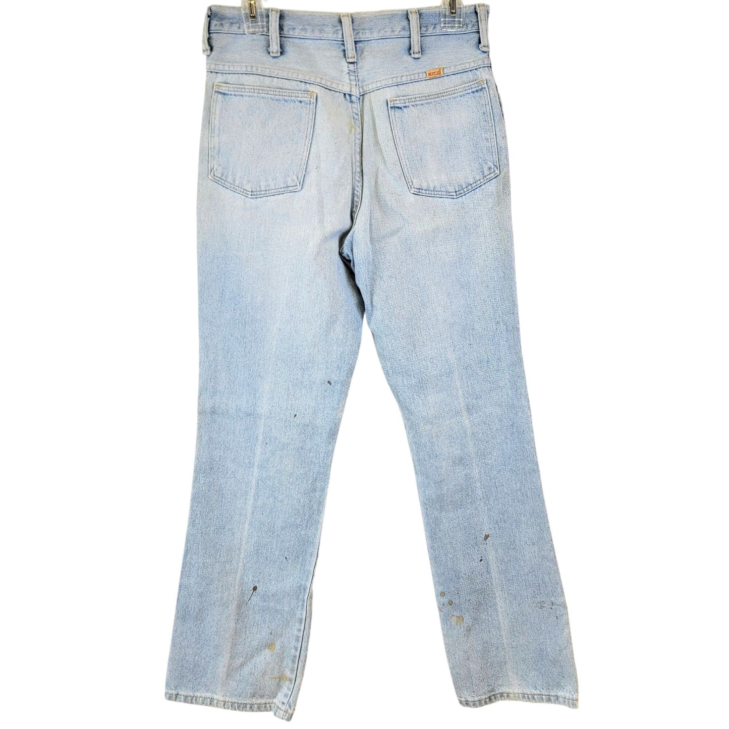Rustler Jeans Vintage 80s 30 x 32 Women High Rise Boot Cut Light Wash Denim Pant