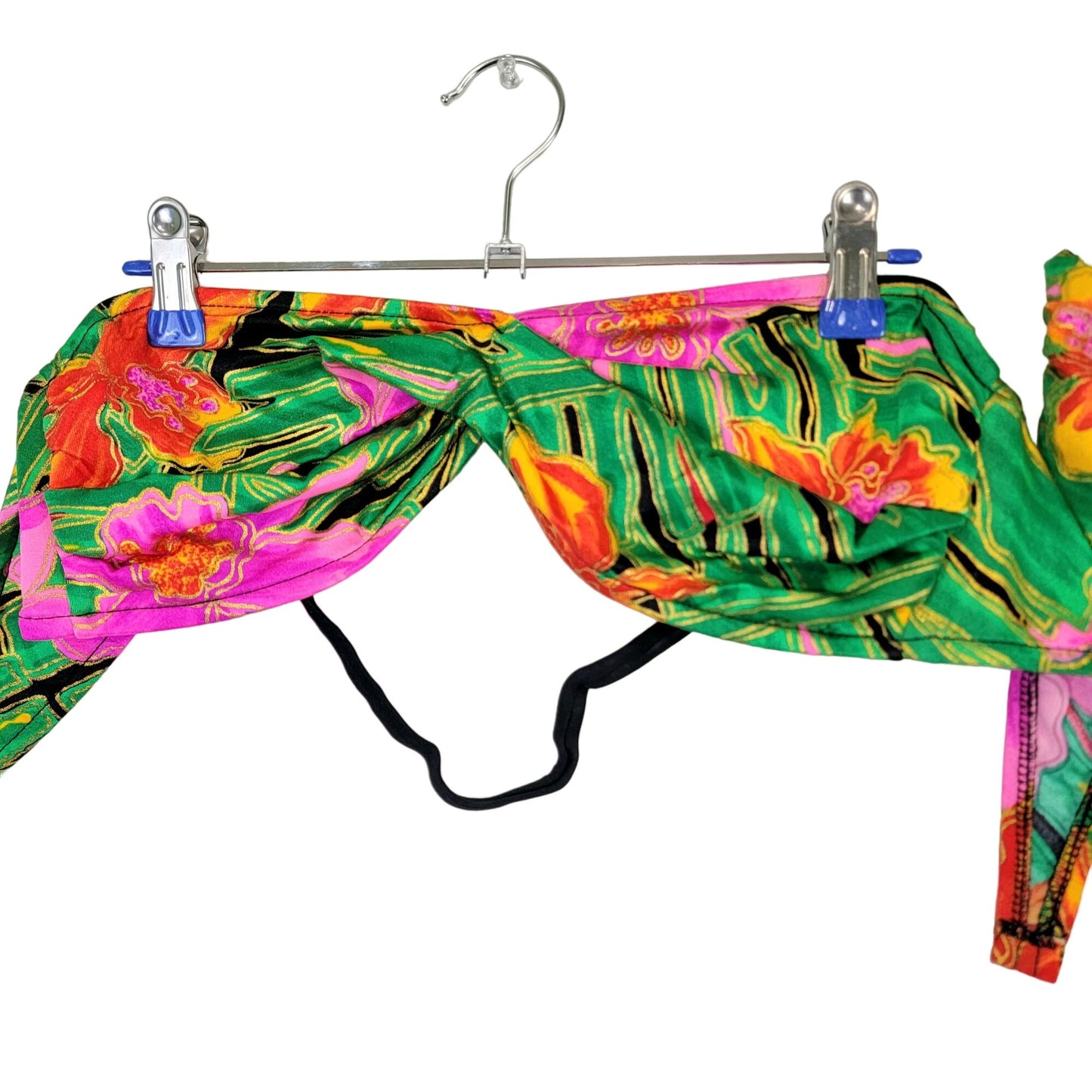 Catalina Vintage 80s Bikini Women 12 Swim Top High Cut Bottom Beach