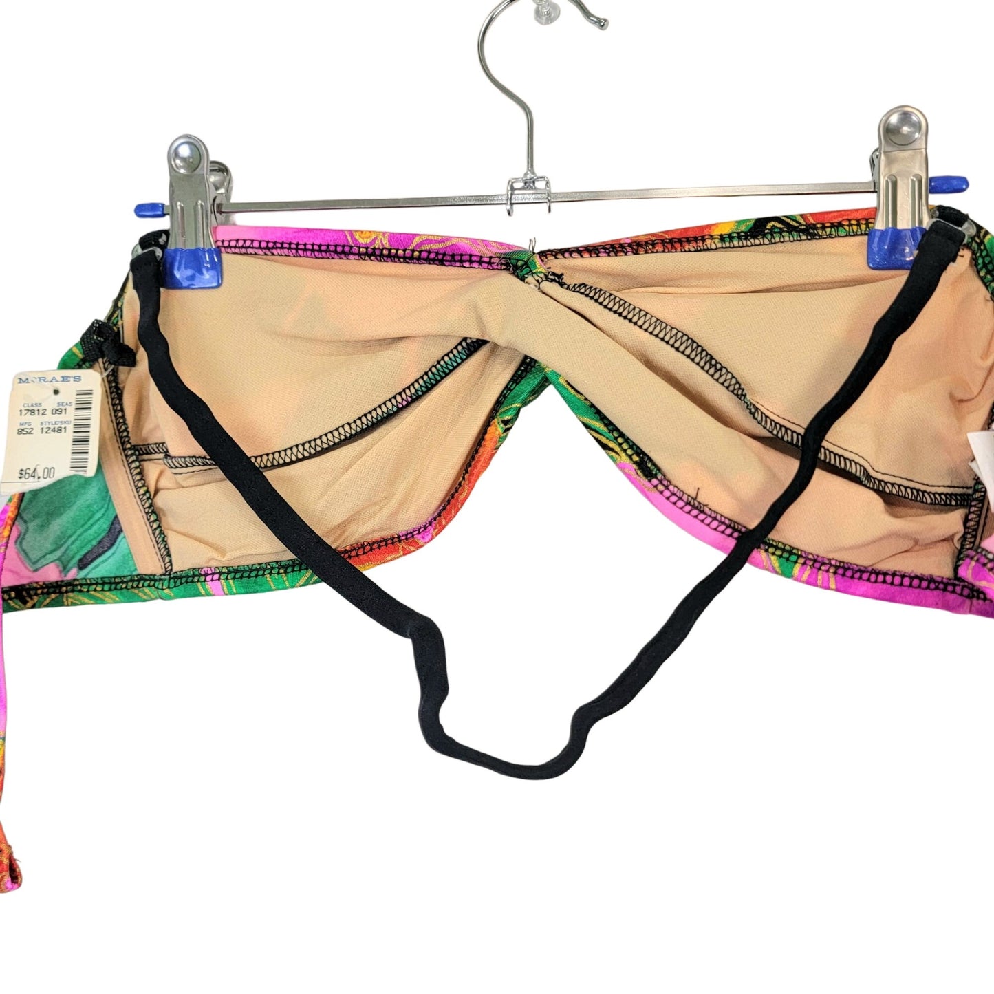 Catalina Vintage 80s Bikini Women 12 Swim Top High Cut Bottom Beach