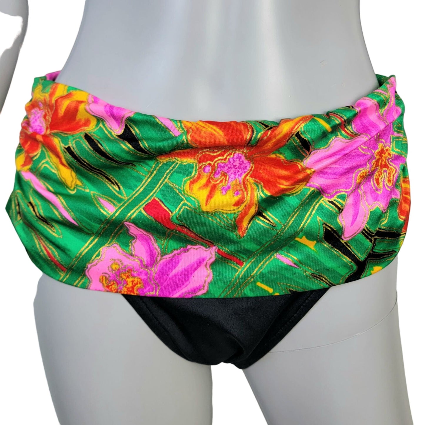 Catalina Vintage 80s Bikini Women 12 Swim Top High Cut Bottom Beach