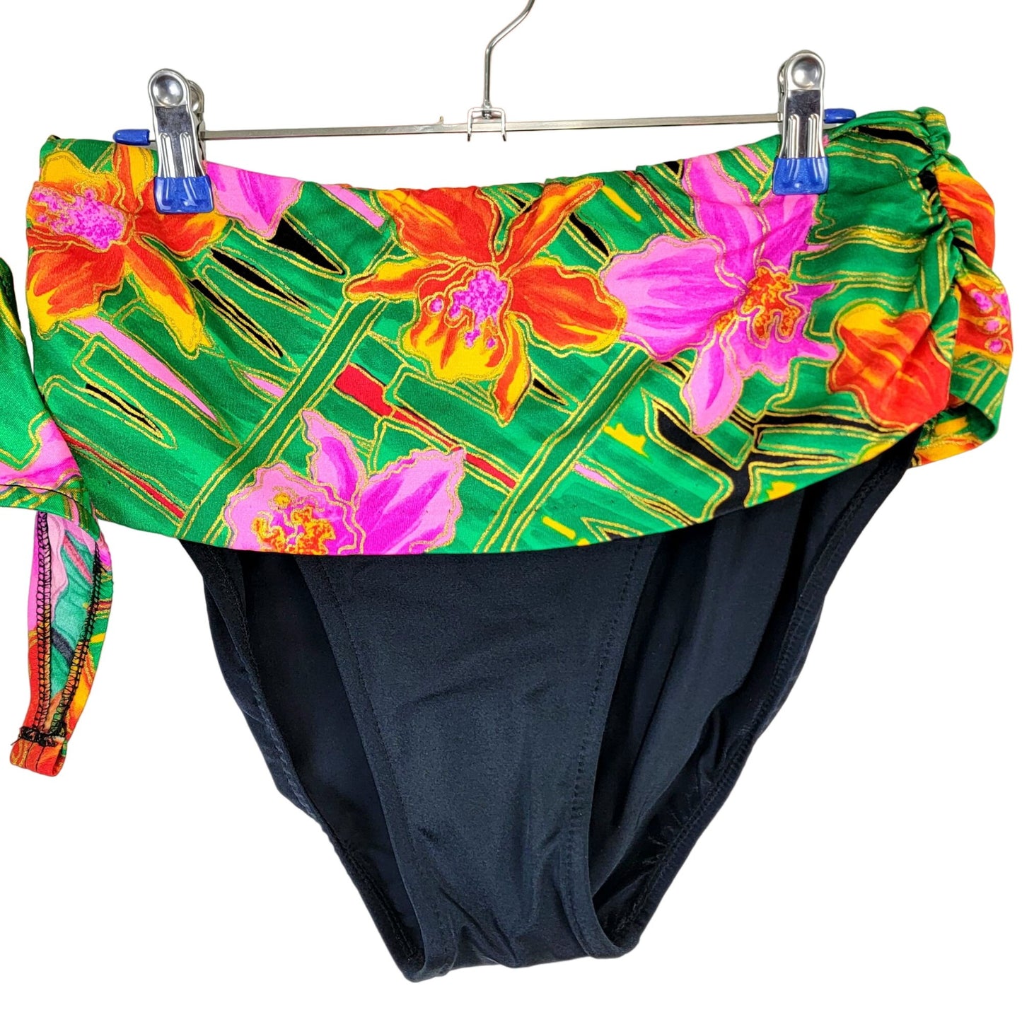 Catalina Vintage 80s Bikini Women 12 Swim Top High Cut Bottom Beach