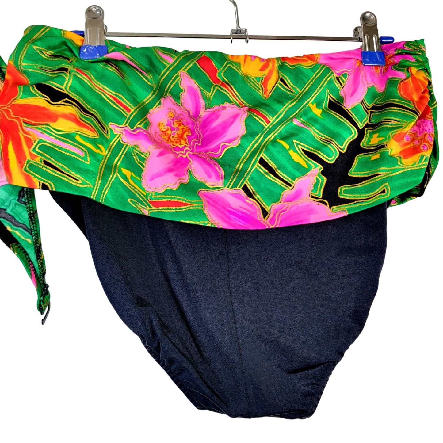 Catalina Vintage 80s Bikini Women 12 Swim Top High Cut Bottom Beach