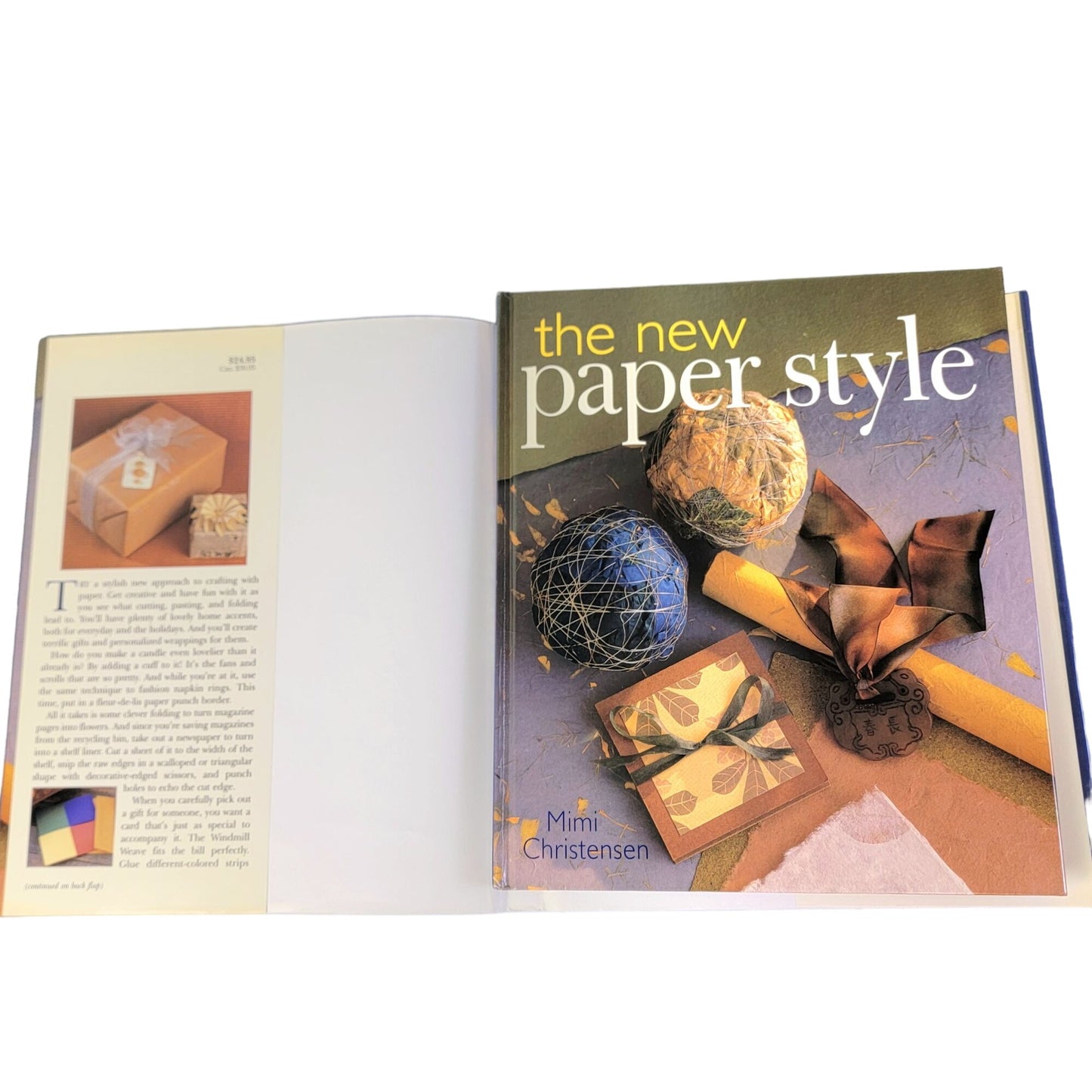 Vintage 2001 The New Paper Style Hardcover Book Craft How To Making Gift Wrap