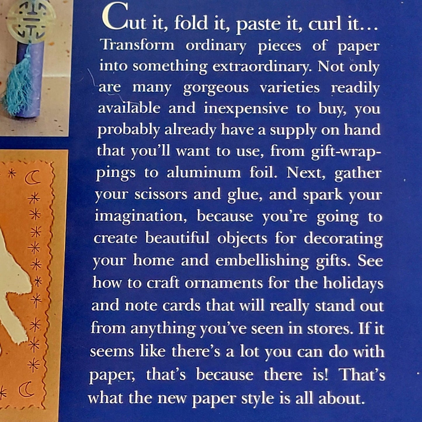 Vintage 2001 The New Paper Style Hardcover Book Craft How To Making Gift Wrap
