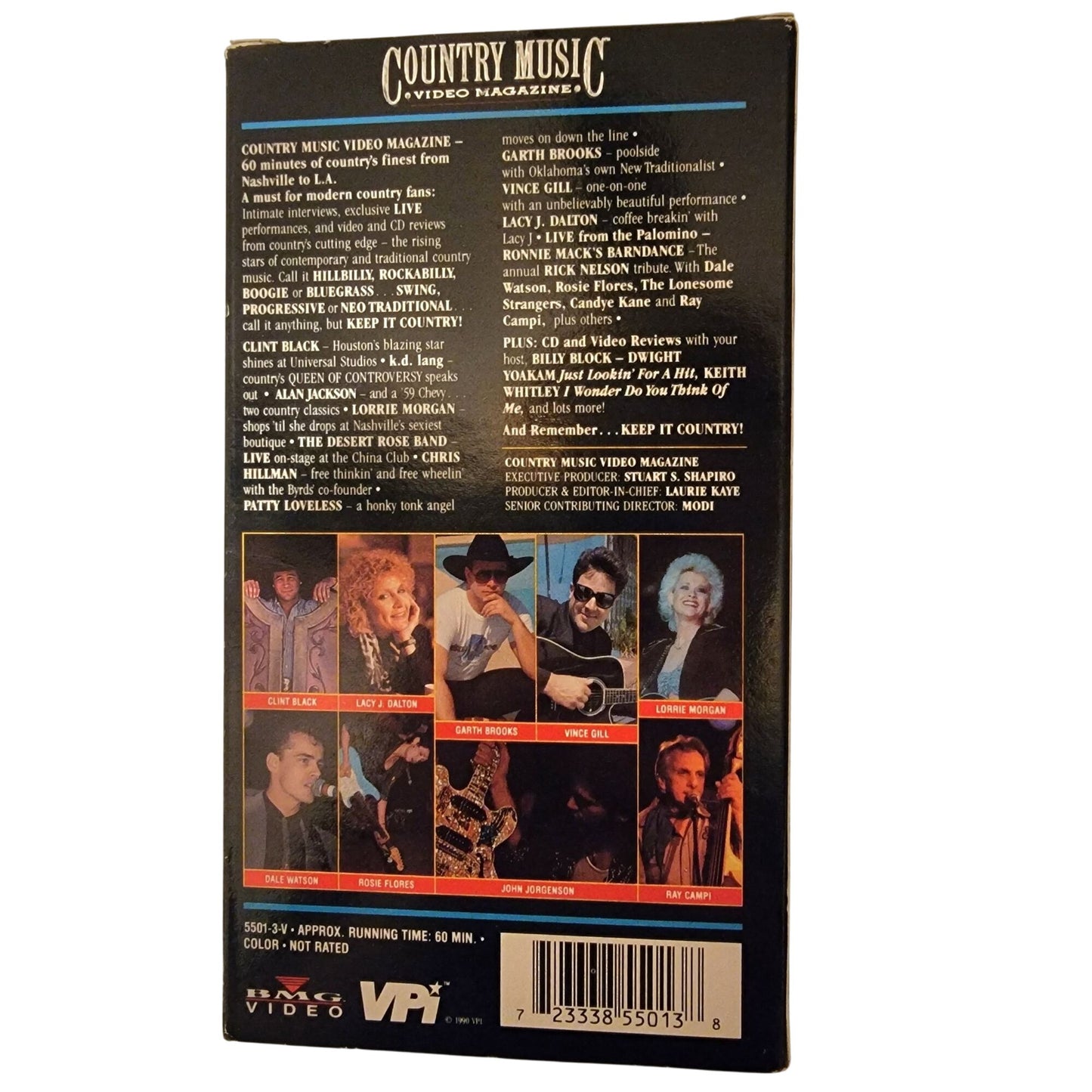 Country Music Video Magazine vol 1 VHS Movie Tape Vintage 90s Clint Black Reba