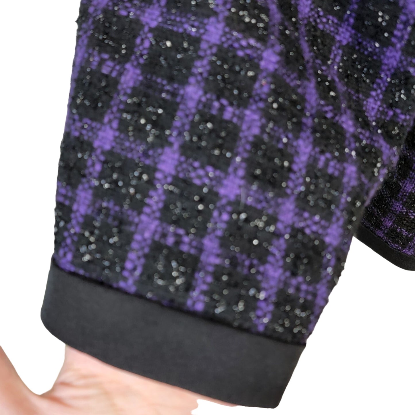Maggie Barnes Vintage Plaid Blazer Jacket Women 2X Tweed Formal Coat