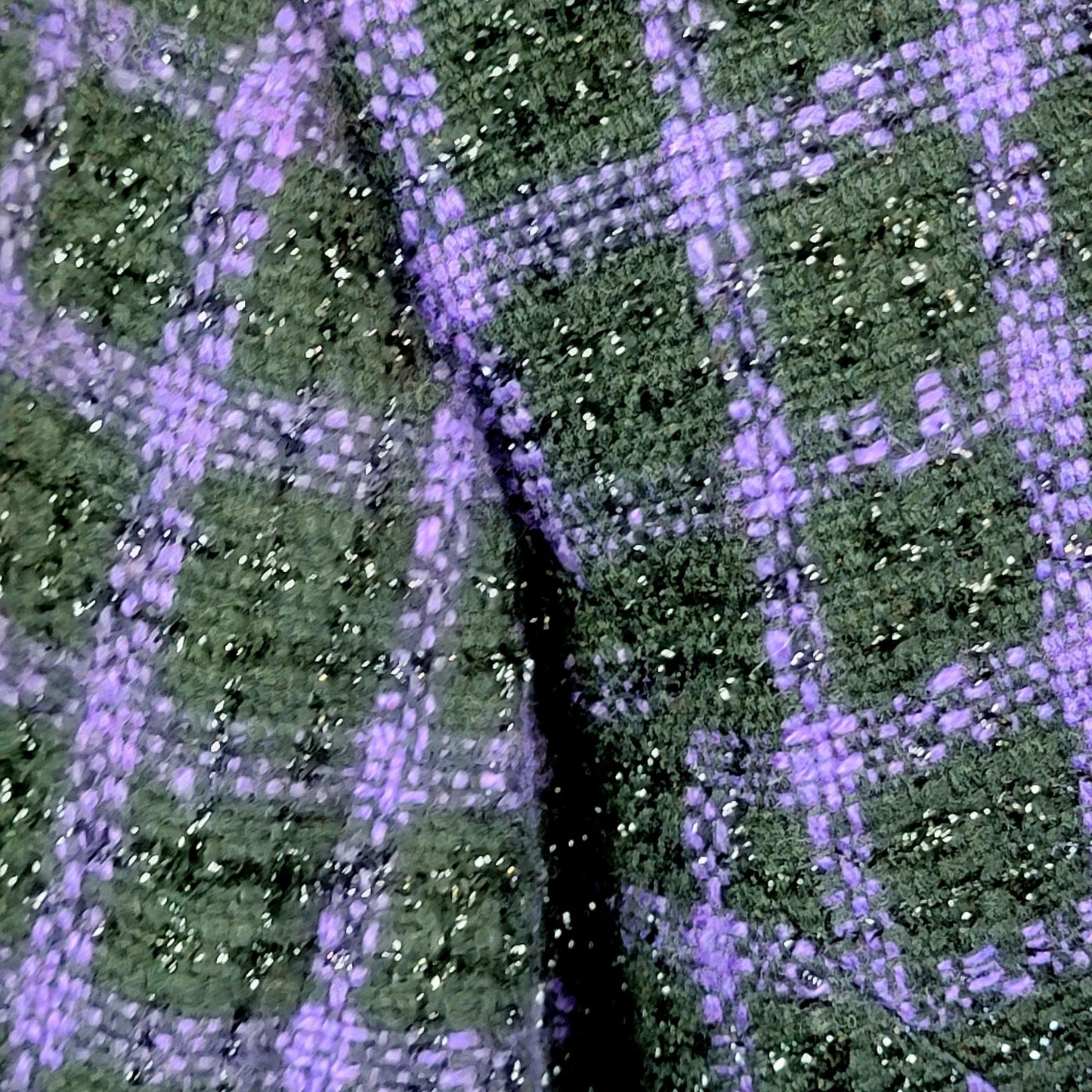 Maggie Barnes Vintage Plaid Blazer Jacket Women 2X Tweed Formal Coat