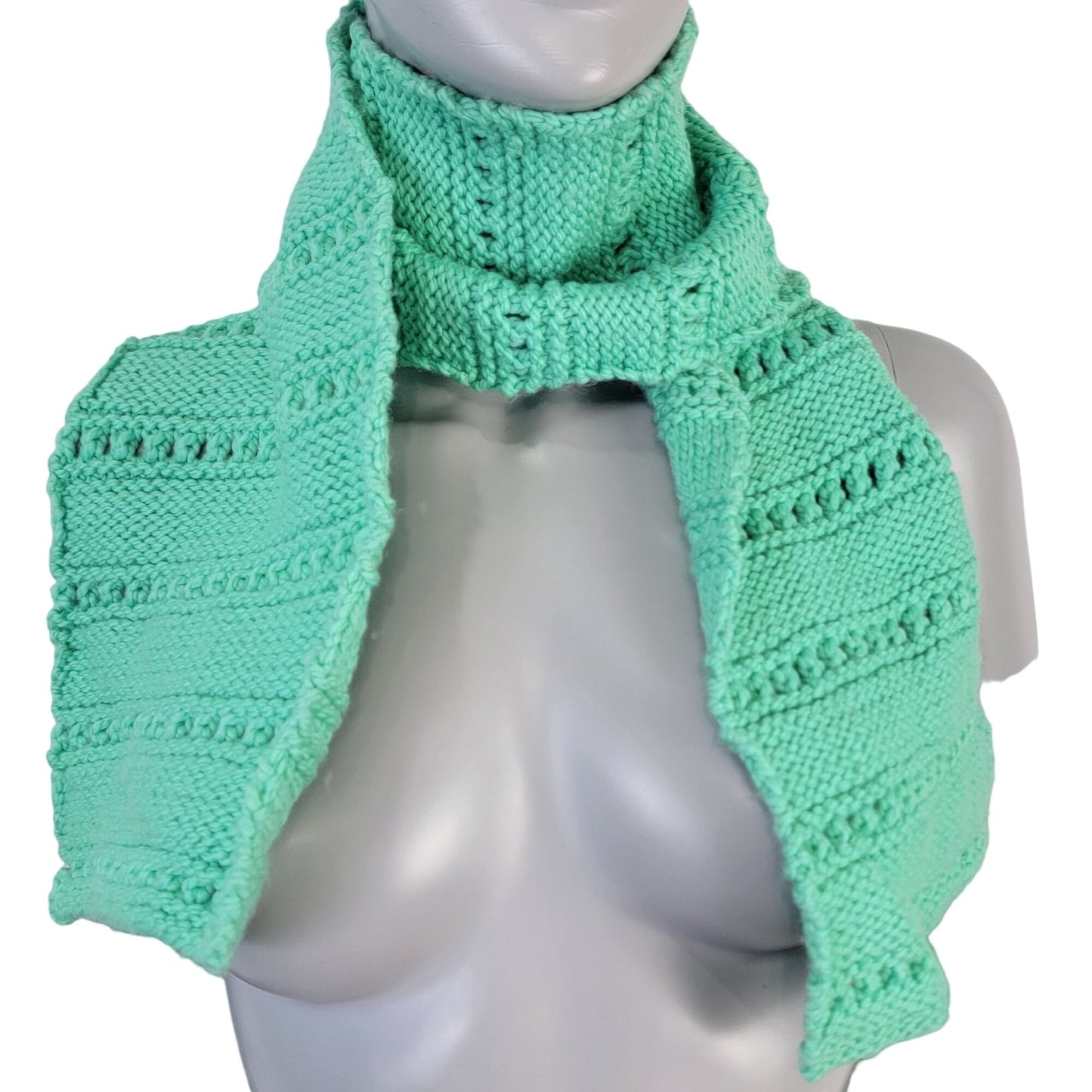 Mint Green Scarf Women Winter Accessories Handmade