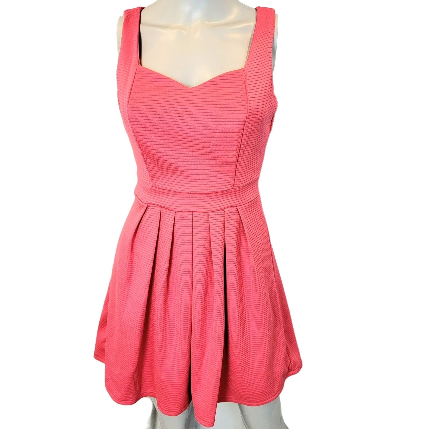 Nanette Lepore Vintage Heart Mini Dress Women Medium Pink