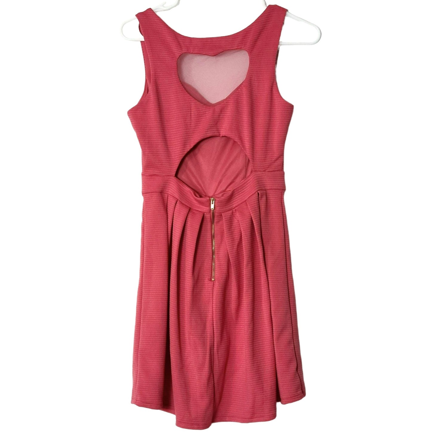 Nanette Lepore Vintage Heart Mini Dress Women Medium Pink