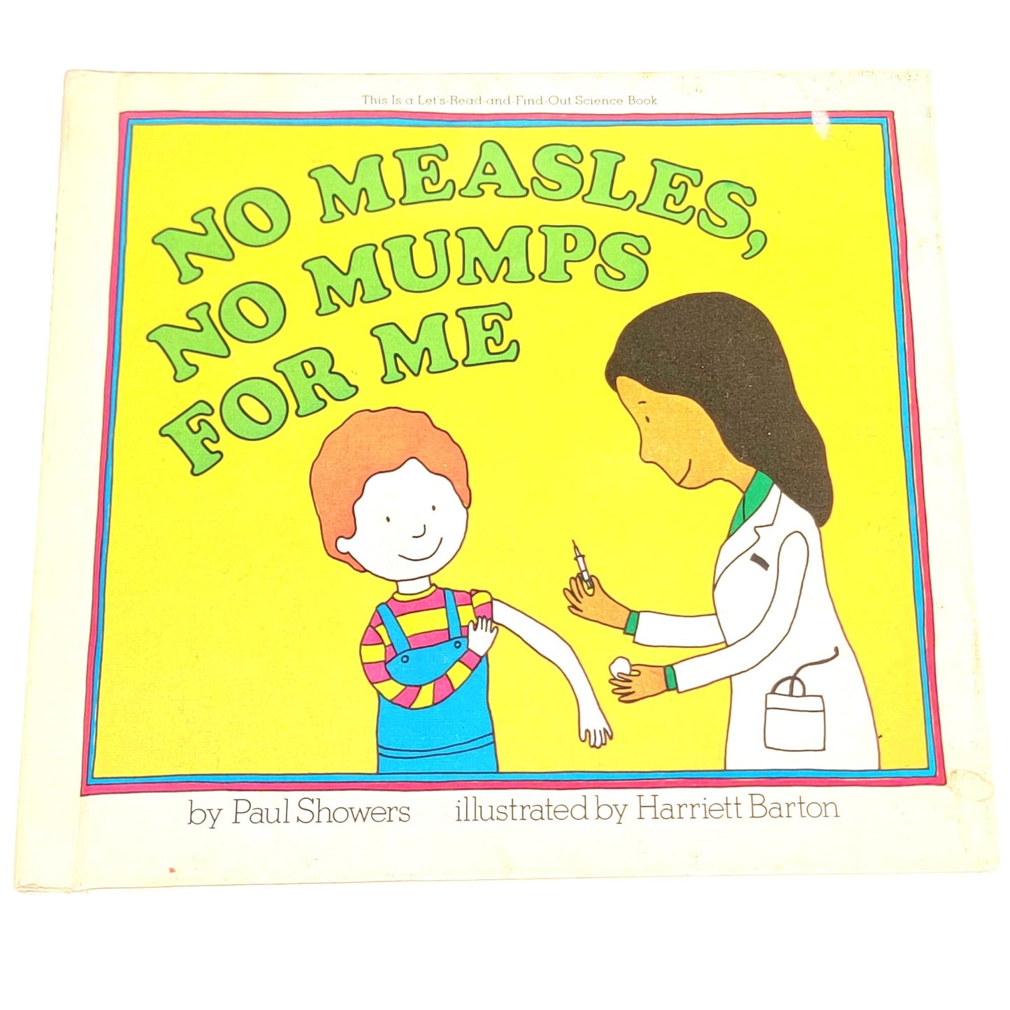 No Measles No Mumps For Me Vintage 80s Hardcover Book Children Nonfiction Health Science Education Let's Read and Find Out Edition 1980