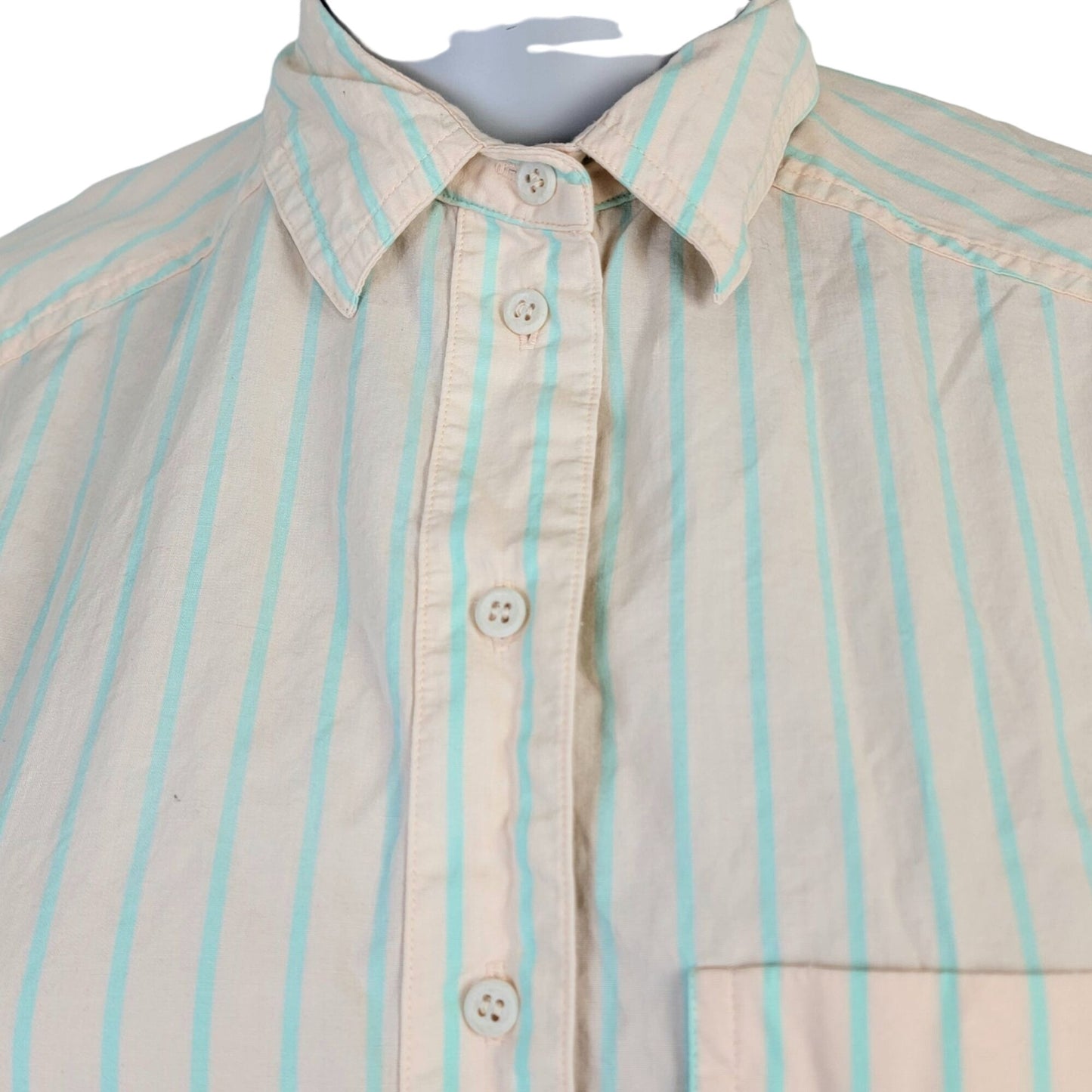 Liz Claiborne Vintage 80s Shirt Women Medium 8 10 Button Collar Top