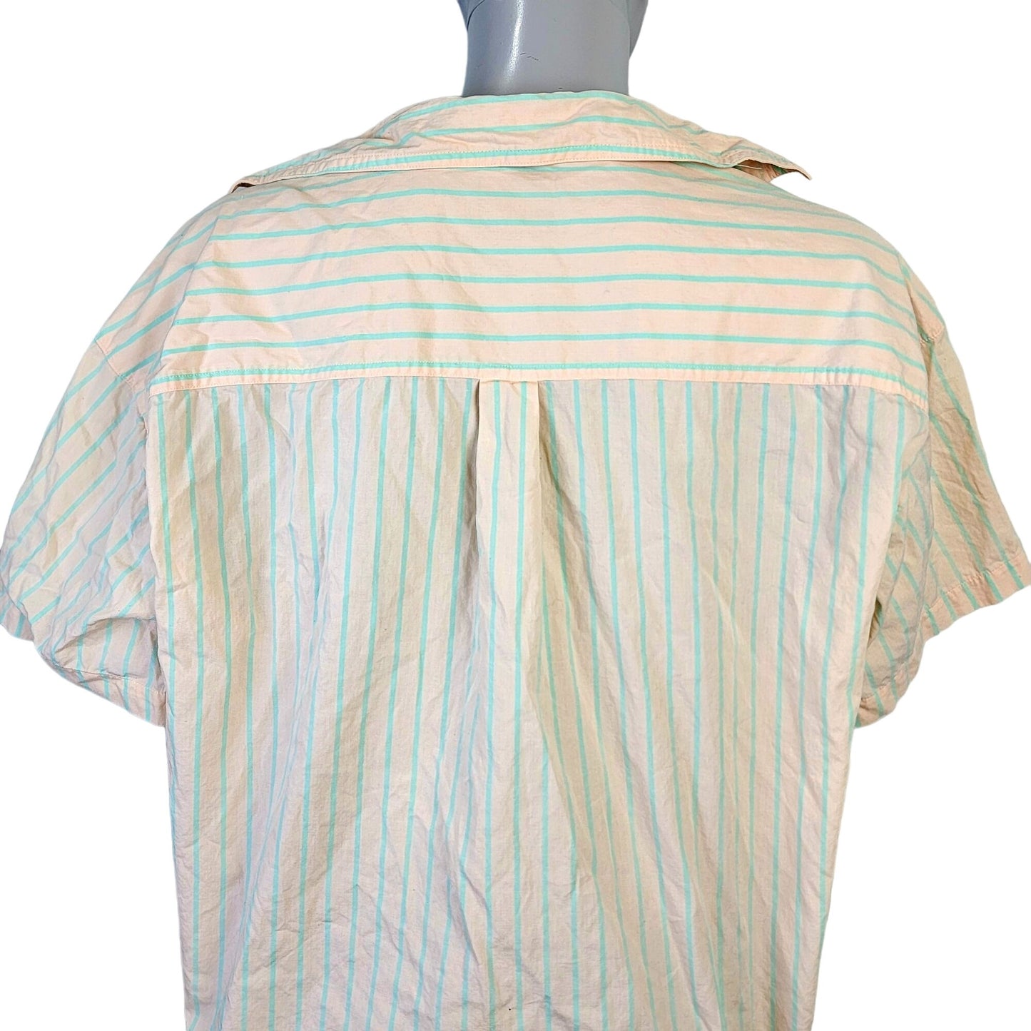 Liz Claiborne Vintage 80s Shirt Women Medium 8 10 Button Collar Top