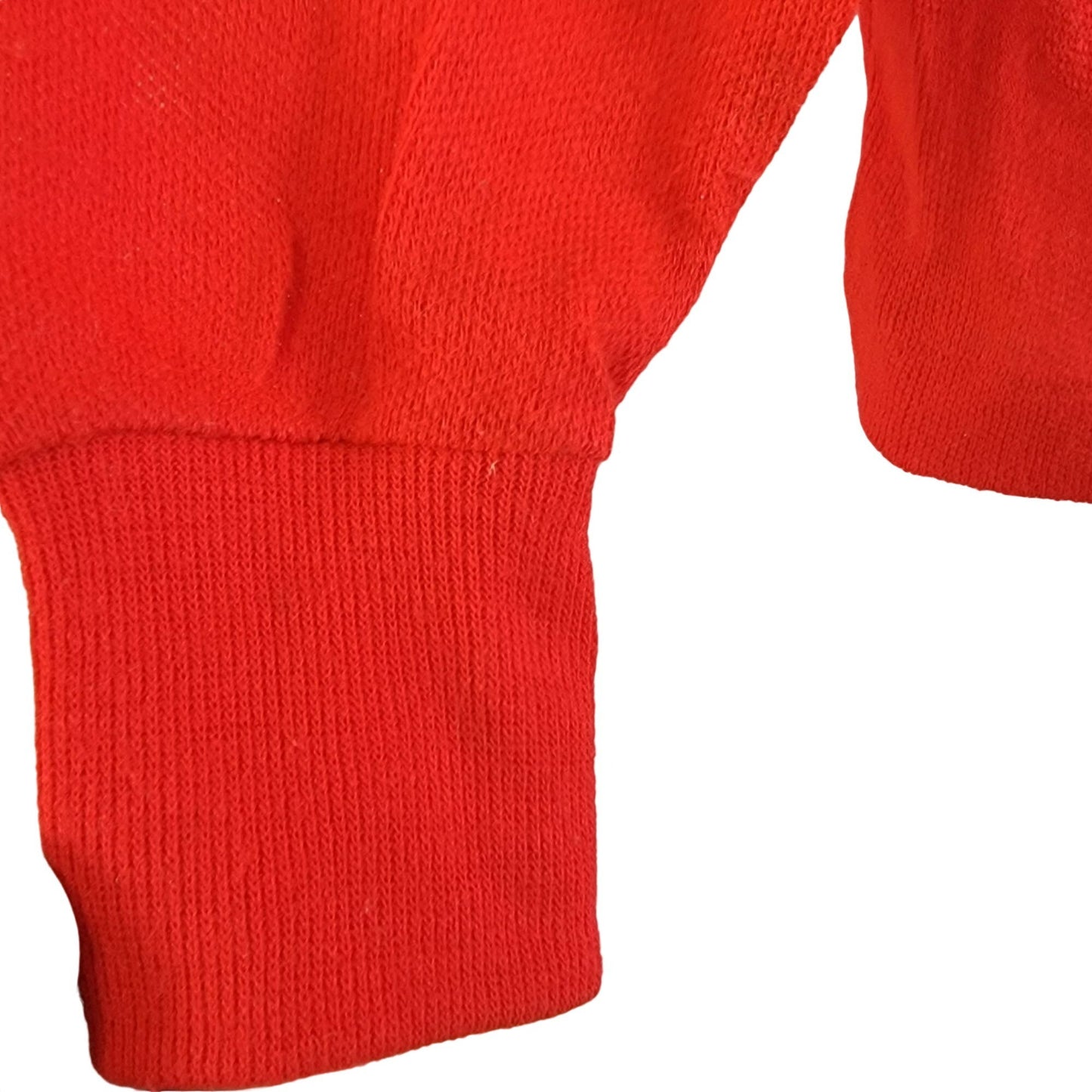 Vintage 60s Embroidered Horse Polo Shirt Boy 4 Red Long Sleeve
