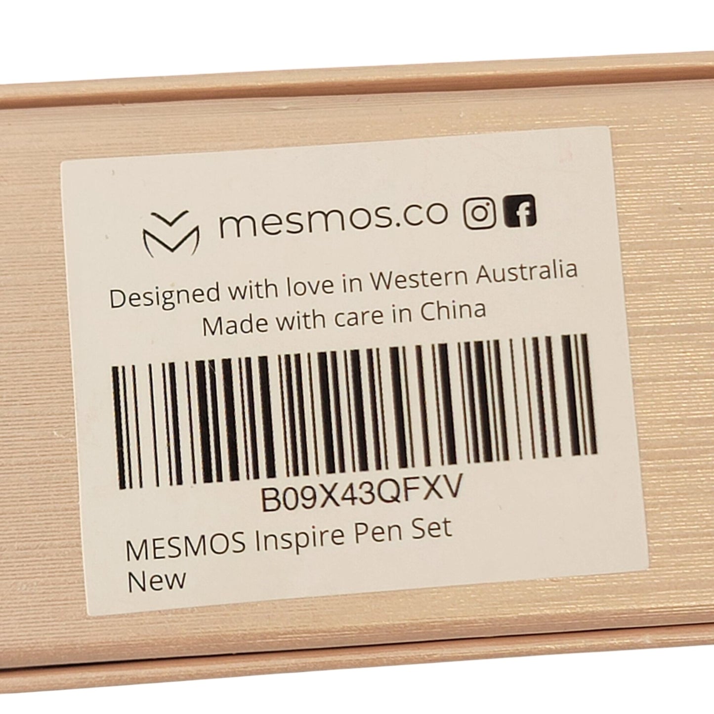 Mesmos Inspire Pen Set Metal Pastel Ballpoint Black Ink Pink Gift New In Box Mom Sister Daughter Friend