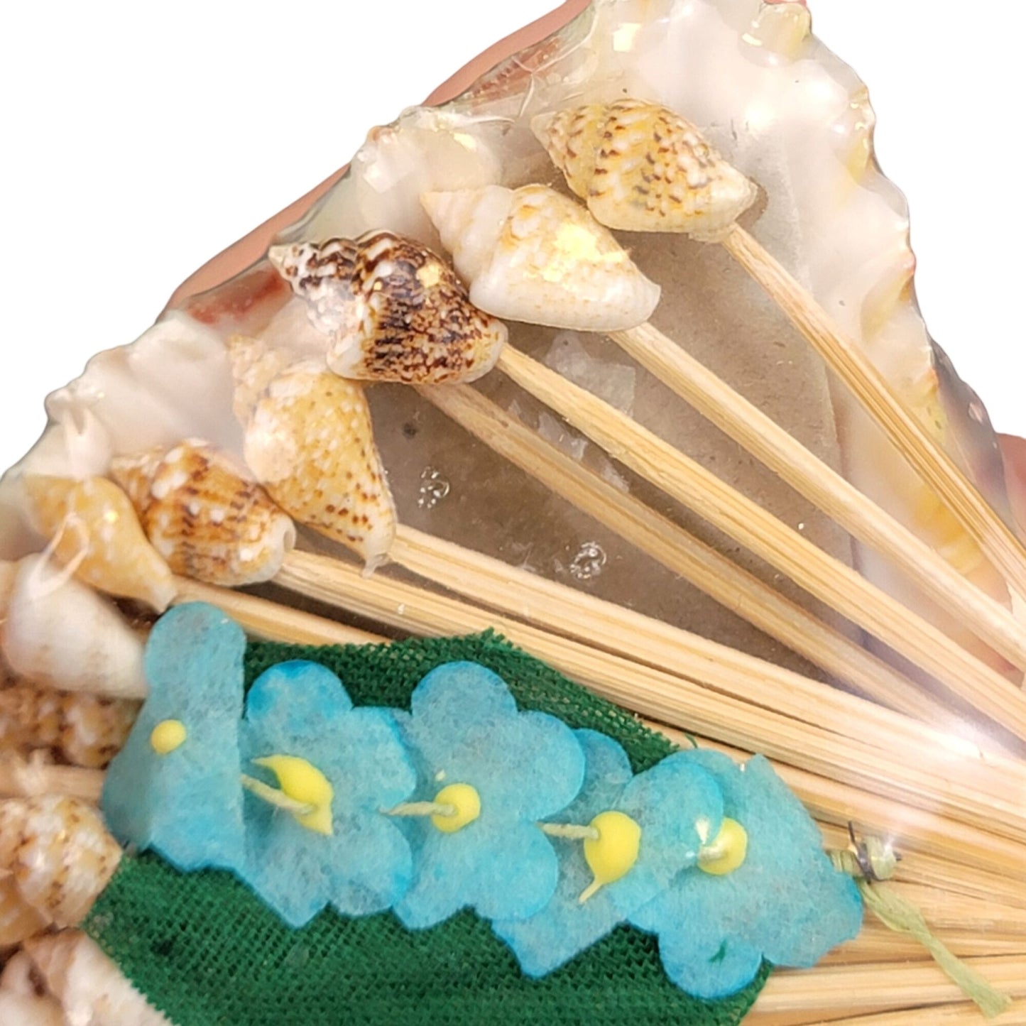 Vintage 80s Appetizer Toothpick Cocktail Picks Seashell Beach Hawaii Souvenir